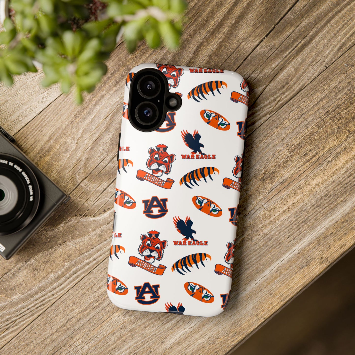 Auburn Fan Phone Case, Sports Team Accessory, Gift for Auburn Fans, Durable Cover, College Game Day