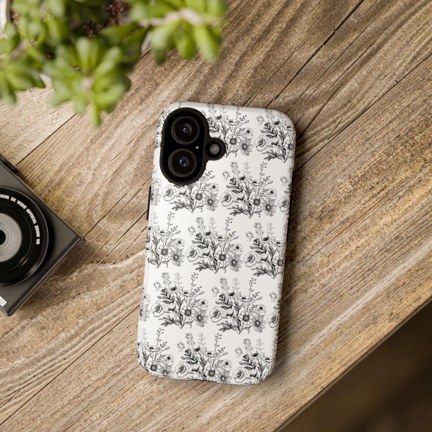 Floral Phone Case, Tough Cases with Elegant Black and White Design, Protective Cover for Fashion Lovers, Unique Gift for All [...]