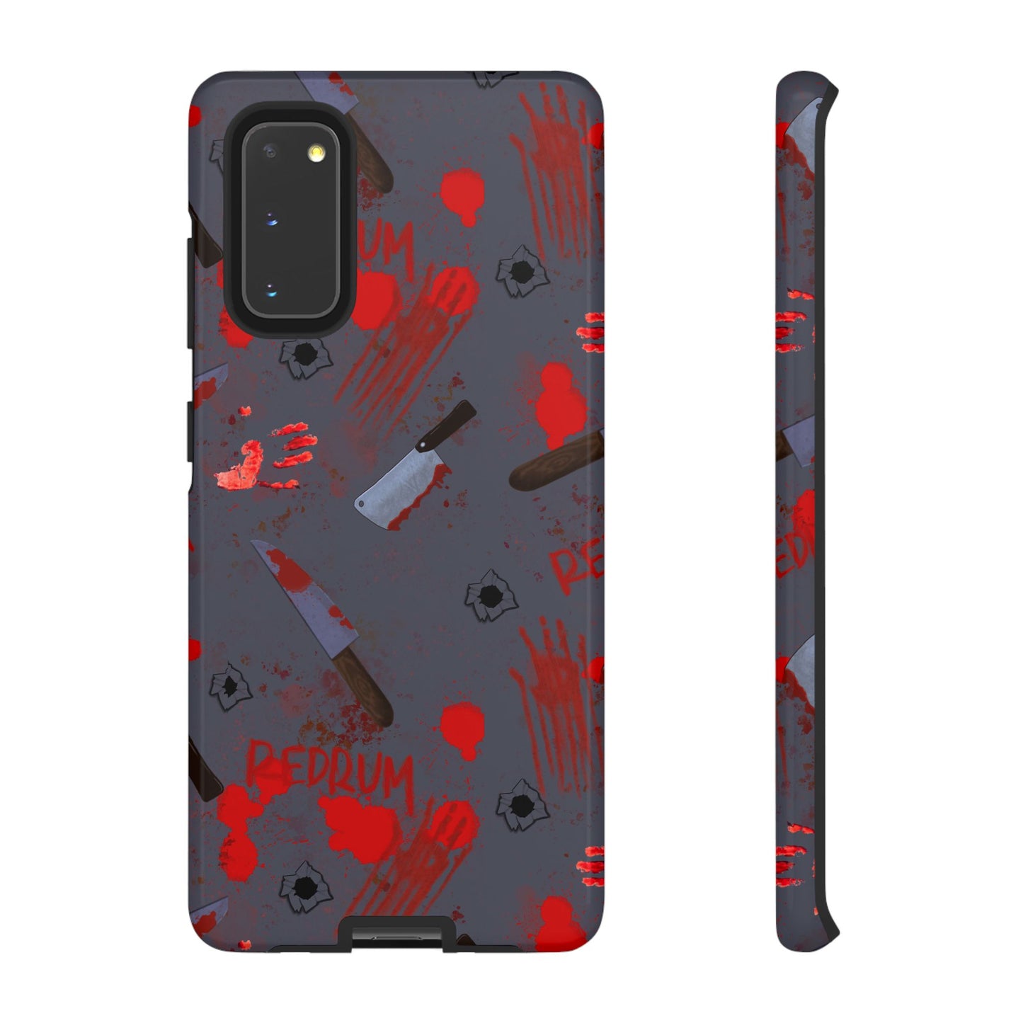 Blood Splatter Phone Case, Tough Case for Horror Fans, Halloween Accessory, Unique Gift for Gamers, Spooky Phone Cover