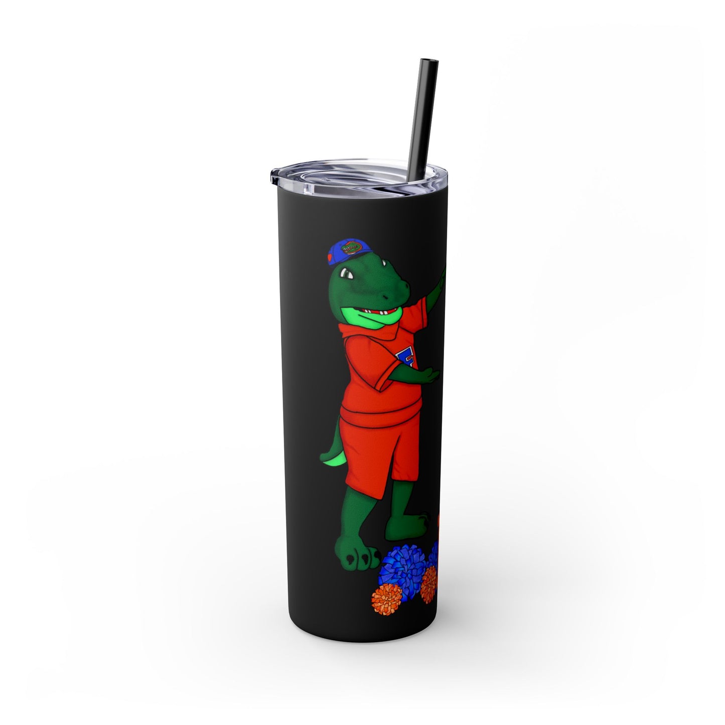 Florida Gators Skinny Tumbler with Straw | Perfect for Gifts, Sports Events, Tailgating, Summer Drinks, Eco-Friendly Hydration