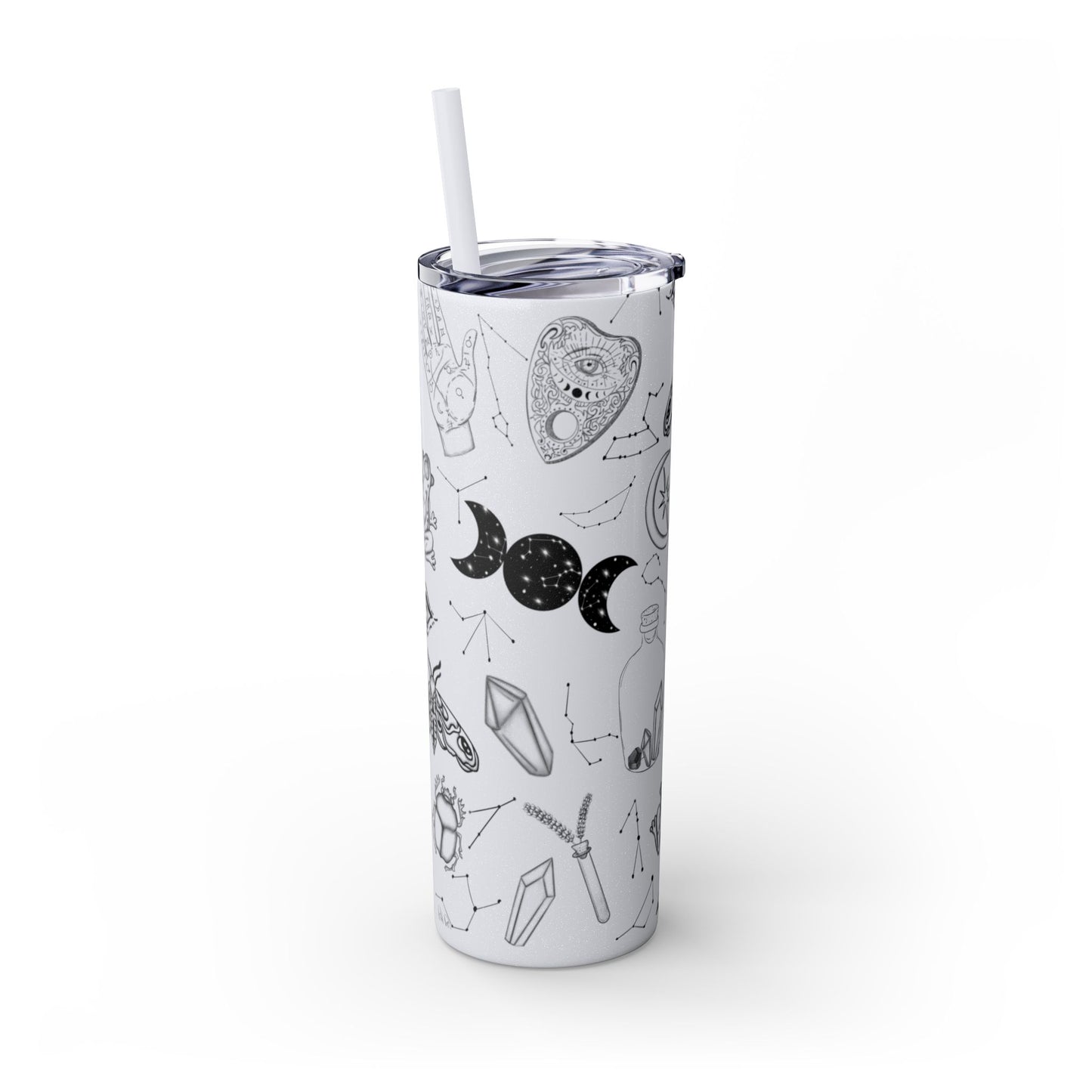 Withy Celestial Skinny Tumbler, 20oz - Astrology Drinkware, Starry Travel Cup, Unique Gift for Her, Cosmic Party Favor, Constellation Mug