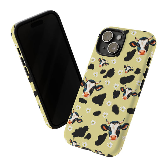 Cow Print Phone Case - Cute Protection for Animal Lovers, Gift for Farmhouse Decor, Cheerful Cow Design