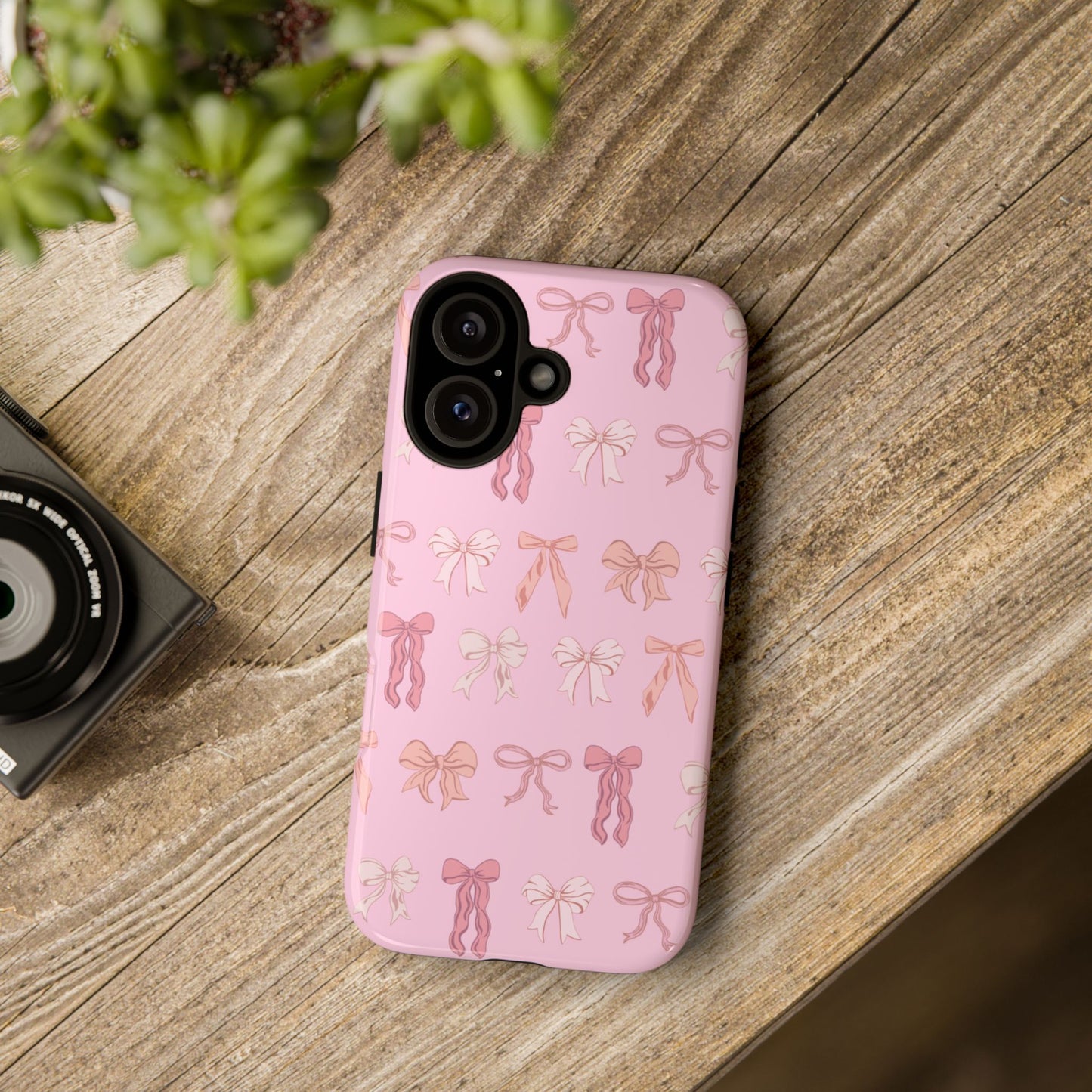 Cute Phone Case with Bow Design | Pink Aesthetic | Gifts for Her, Birthday Present, Trendy Phone Accessories, Fashionable Tech Cover