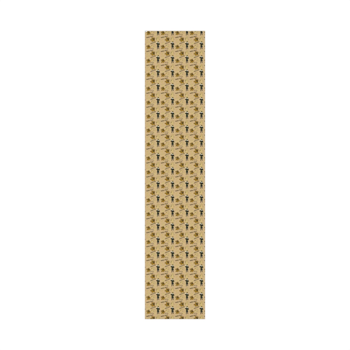 Vanderbilt Pattern Gift Wrap Paper — Personalized College Mascot Wrapping Sheets