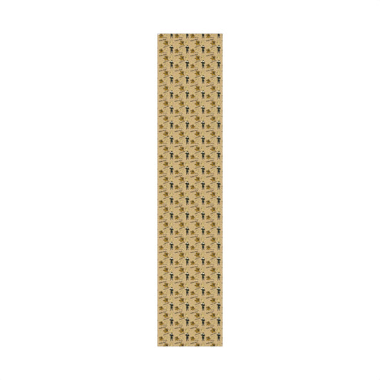 Vanderbilt Pattern Gift Wrap Paper — Personalized College Mascot Wrapping Sheets