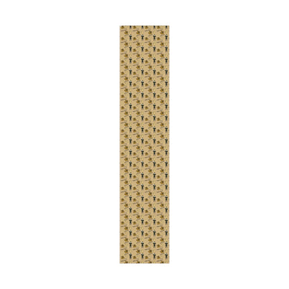 Vanderbilt Pattern Gift Wrap Paper — Personalized College Mascot Wrapping Sheets