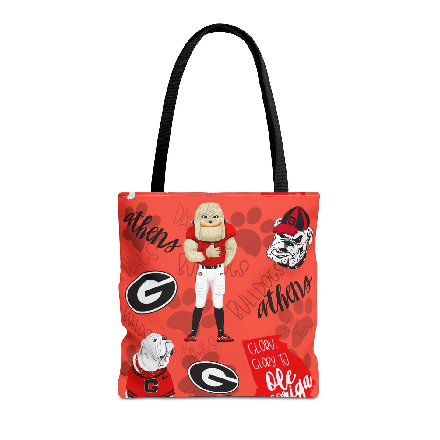 Georgia Bulldogs Tote Bag - Sporty, Cheerful, College Vibe, Perfect for Game Days, Fans, School Spirit, Lightweight, Versatile