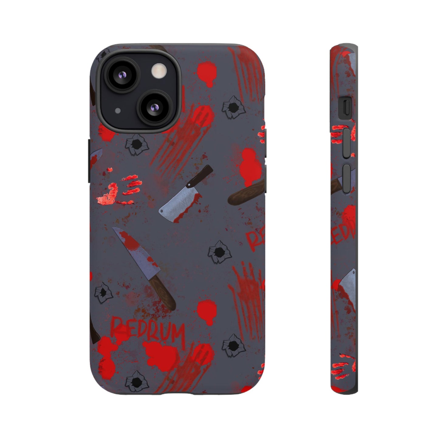 Blood Splatter Phone Case, Tough Case for Horror Fans, Halloween Accessory, Unique Gift for Gamers, Spooky Phone Cover