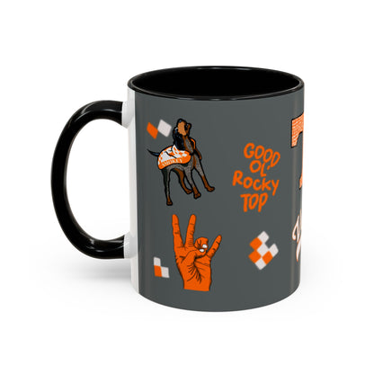 Tennessee Spirit Coffee Mug, Perfect for Gameday, College Student Gift, Unique Drinkware, Sports Fan Mug, Show Your Team Pride