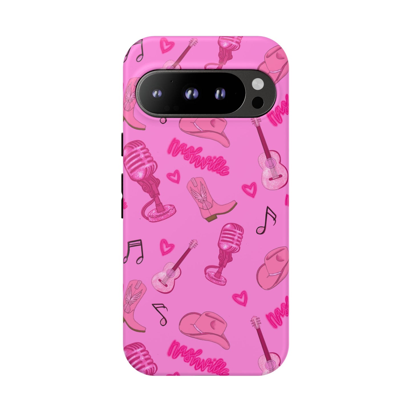 Pink Music Cases for Tough Love, Music Lover Gift, Phone Accessories, Cute Phone Covers, Stylish Cases for Women