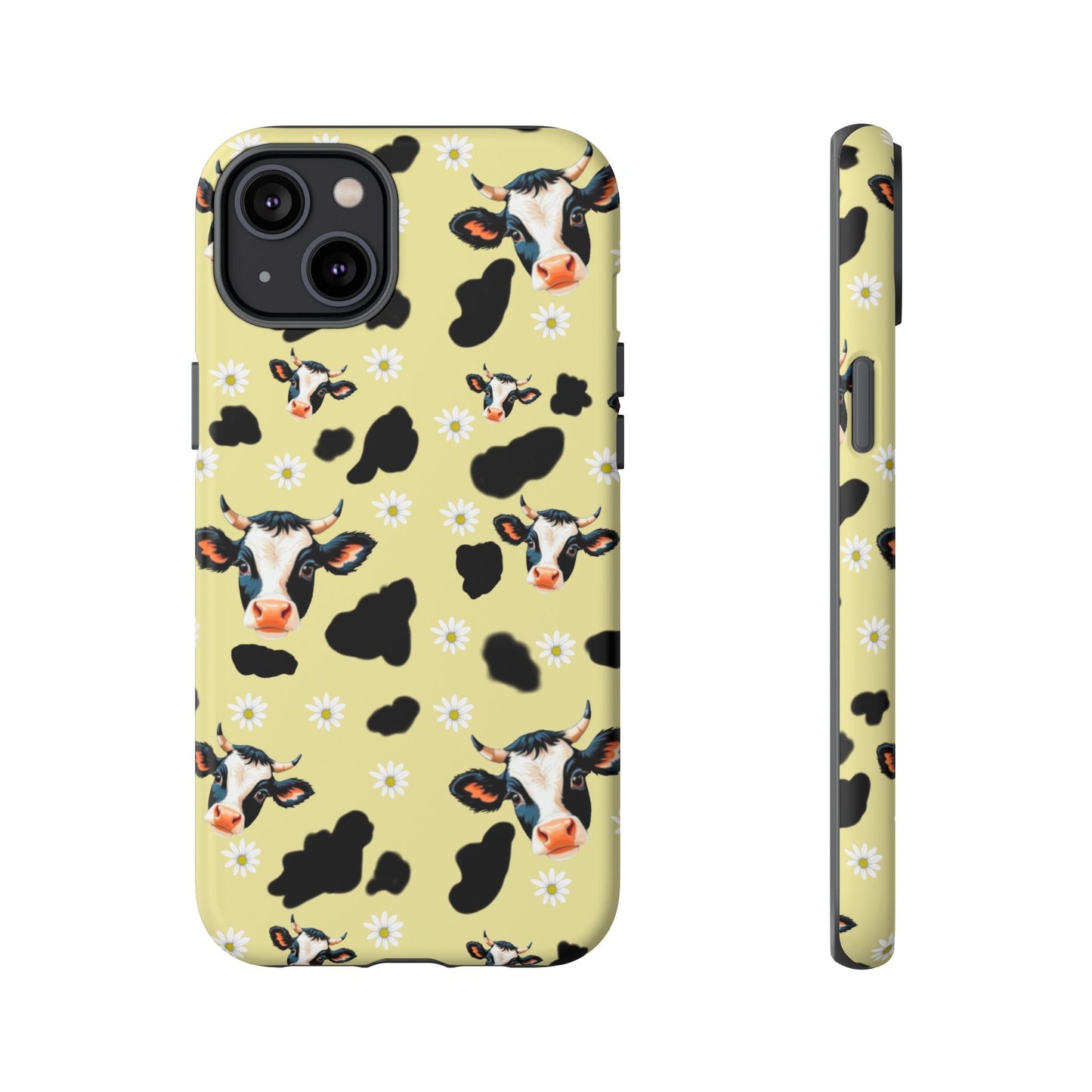 Cow Print Phone Case - Cute Protection for Animal Lovers, Gift for Farmhouse Decor, Cheerful Cow Design