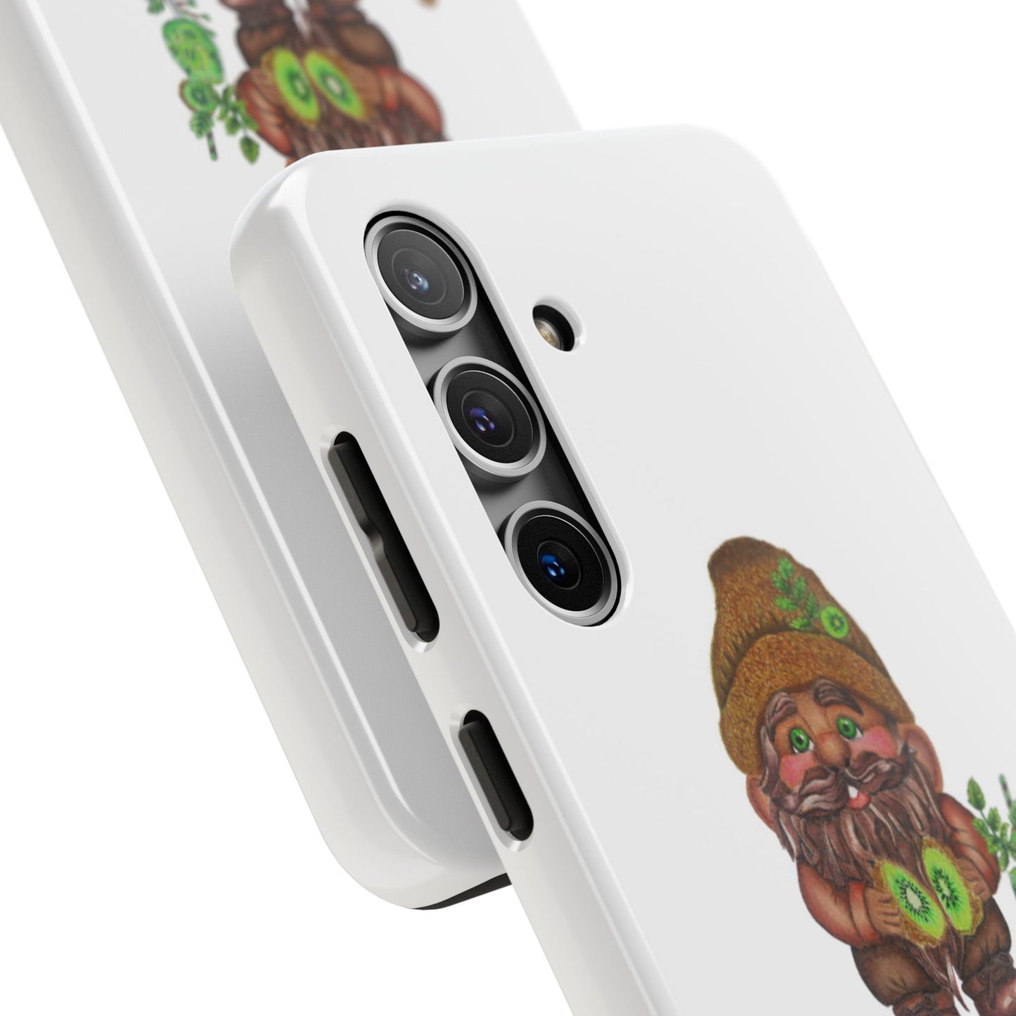 Funny Kiwi Gnome Phone Cases, Phone Covers for Gnome Lovers, Cute Gift for Gardeners, Unique Tech Accessories, Holiday Gifts