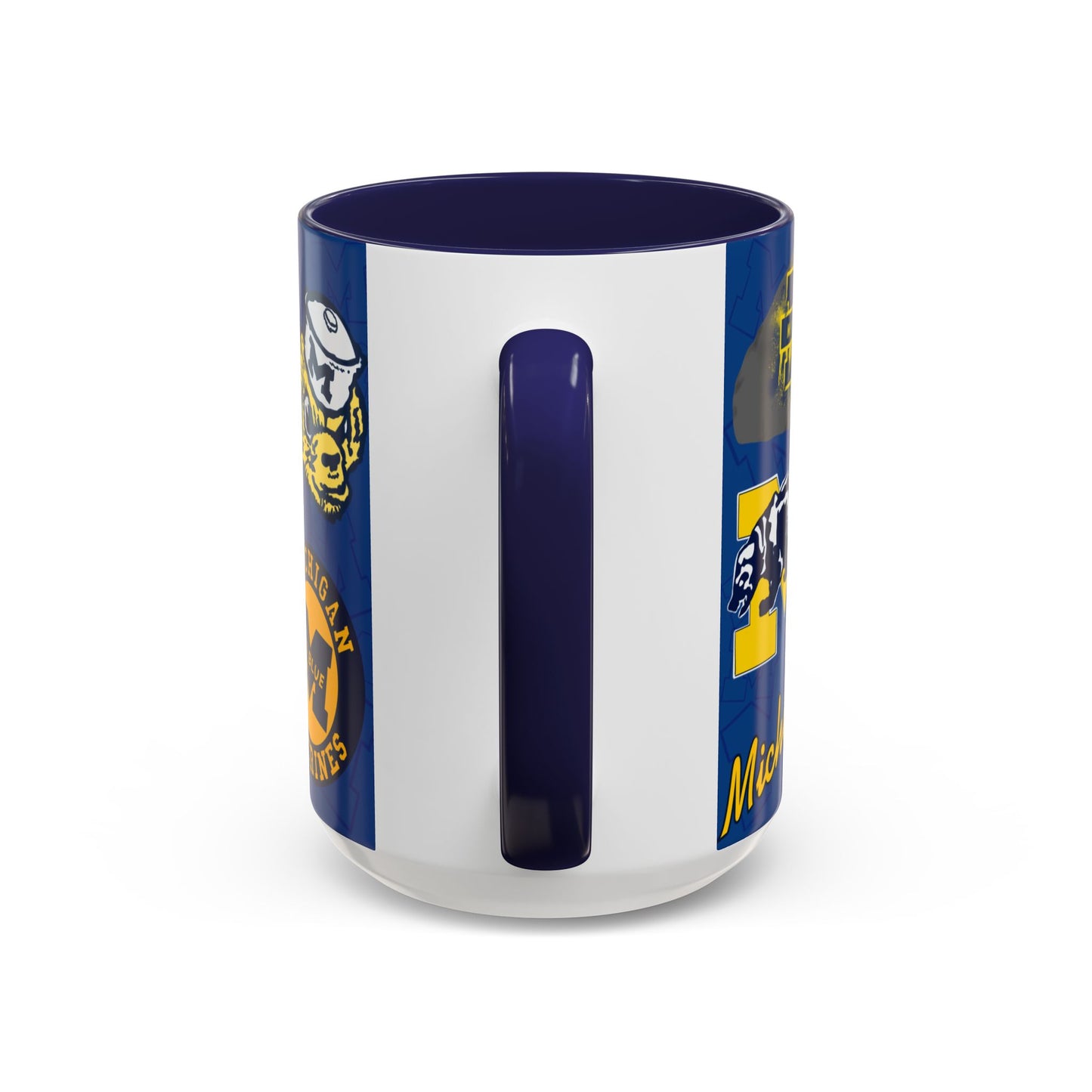 Michigan Wolverines Accent Coffee Mug - Perfect for Game Day, Fan Gift, Coffee Lovers, Sports Decor, College Spirit