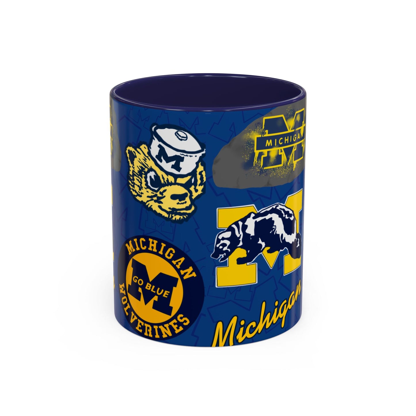 Michigan Wolverines Accent Coffee Mug - Perfect for Game Day, Fan Gift, Coffee Lovers, Sports Decor, College Spirit