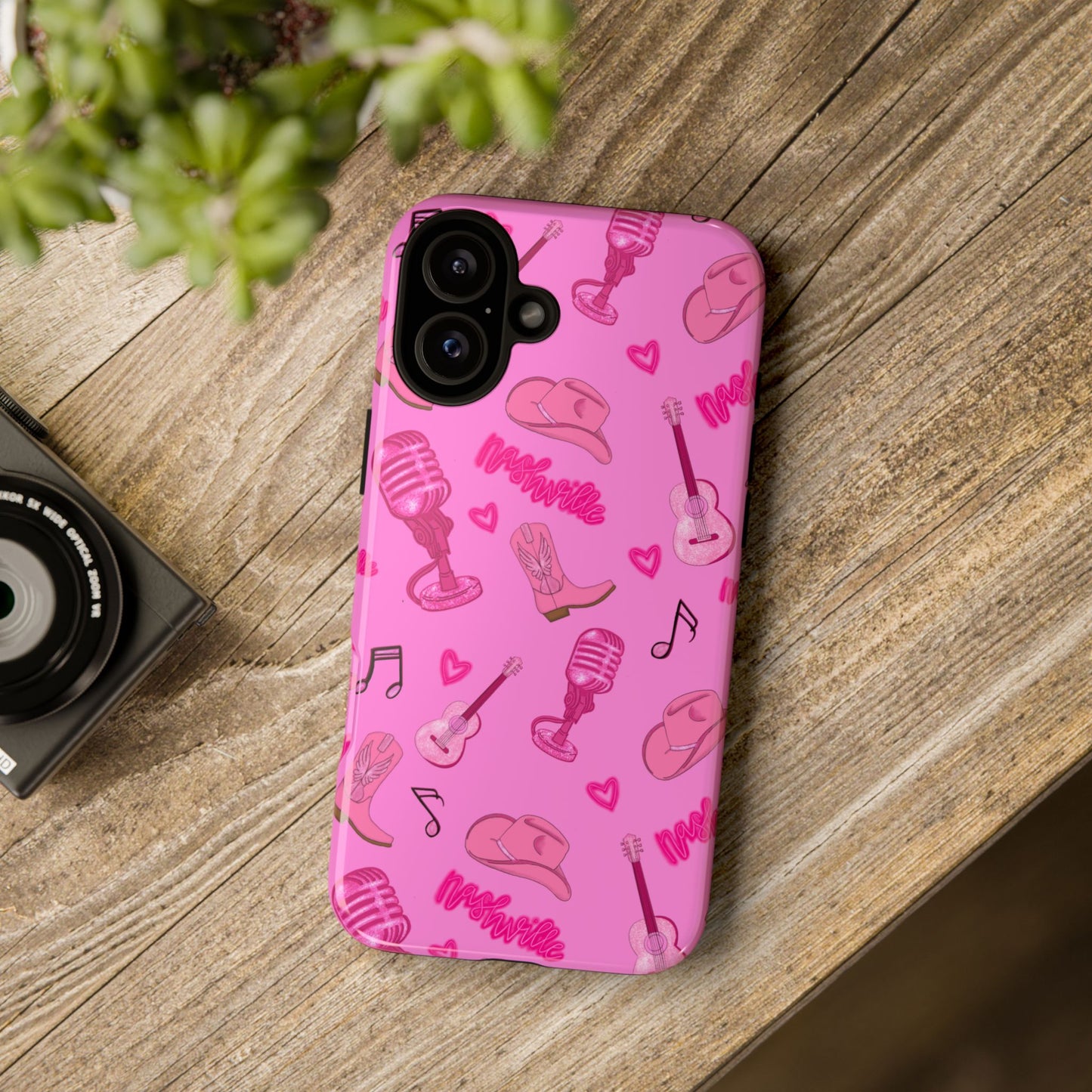 Pink Music Cases for Tough Love, Music Lover Gift, Phone Accessories, Cute Phone Covers, Stylish Cases for Women