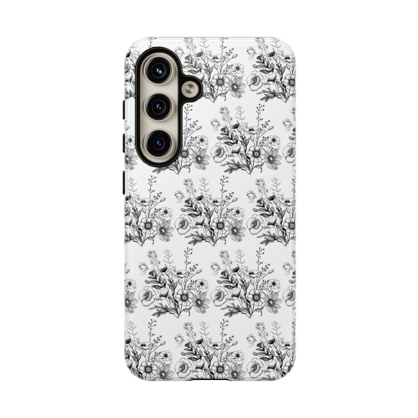 Floral Phone Case, Tough Cases with Elegant Black and White Design, Protective Cover for Fashion Lovers, Unique Gift for All [...]