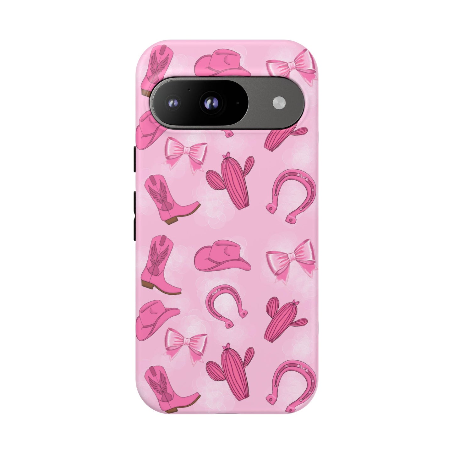 Cowgirl Chic Phone Case, Western Style Tough Case, Cute Pink Cowboy Theme, Gift for Rodeo Lovers, Country Western Decor