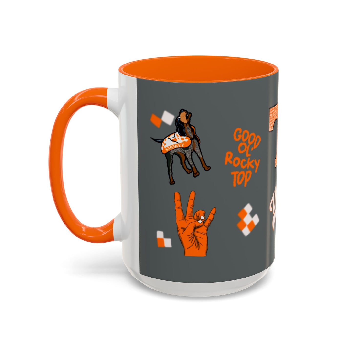 Tennessee Spirit Coffee Mug, Perfect for Gameday, College Student Gift, Unique Drinkware, Sports Fan Mug, Show Your Team Pride