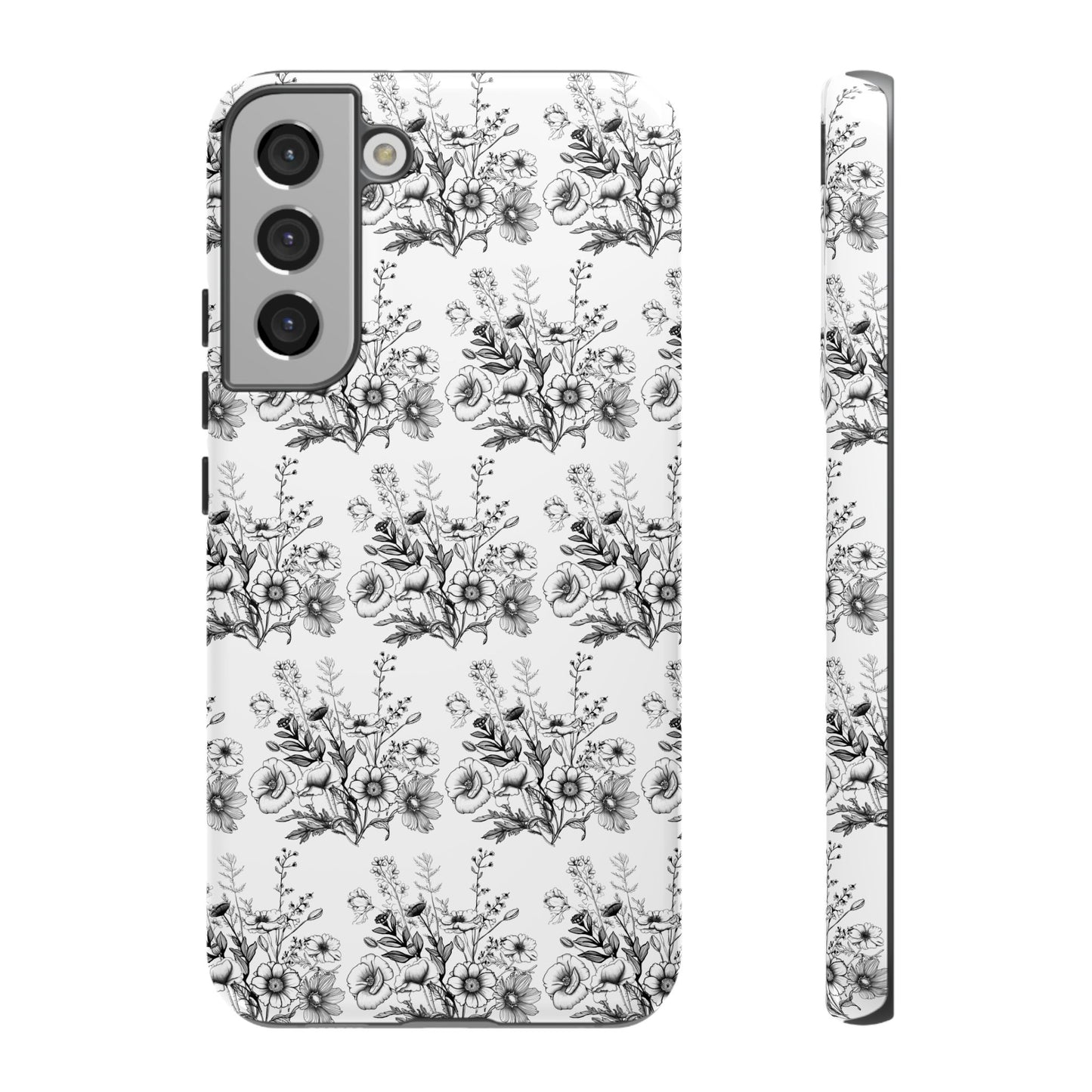 Floral Phone Case, Tough Cases with Elegant Black and White Design, Protective Cover for Fashion Lovers, Unique Gift for All [...]