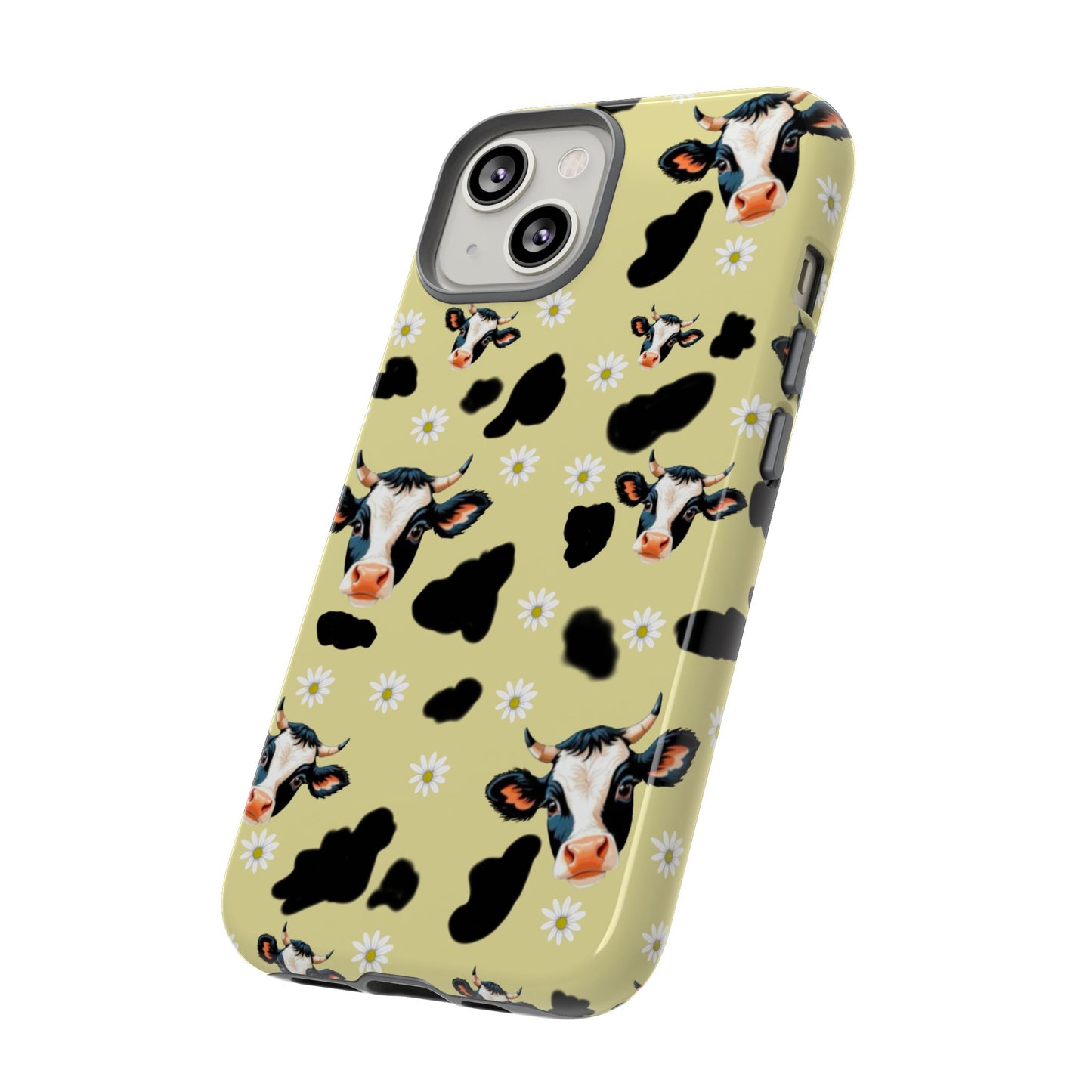 Cow Print Phone Case - Cute Protection for Animal Lovers, Gift for Farmhouse Decor, Cheerful Cow Design