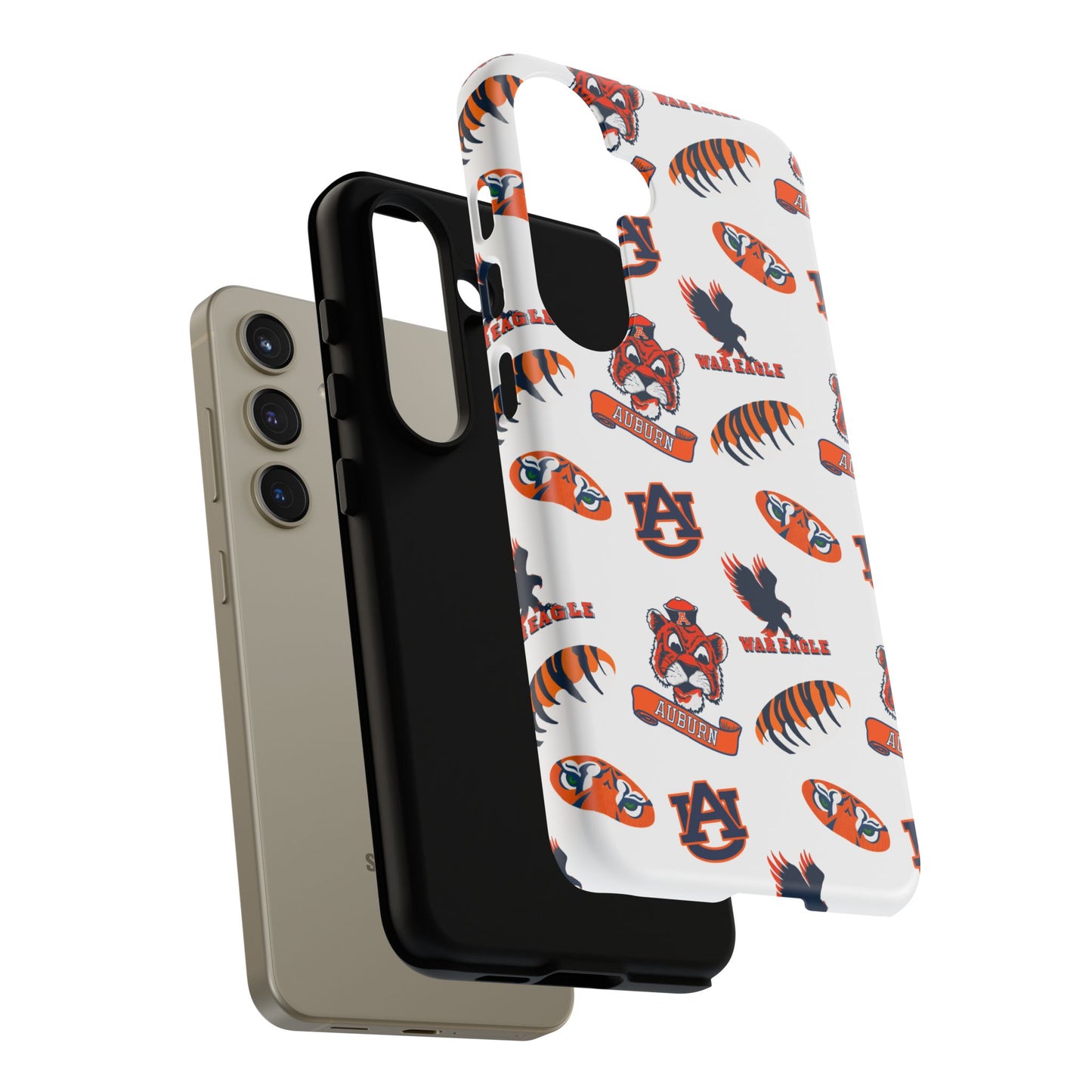 Auburn Fan Phone Case, Sports Team Accessory, Gift for Auburn Fans, Durable Cover, College Game Day