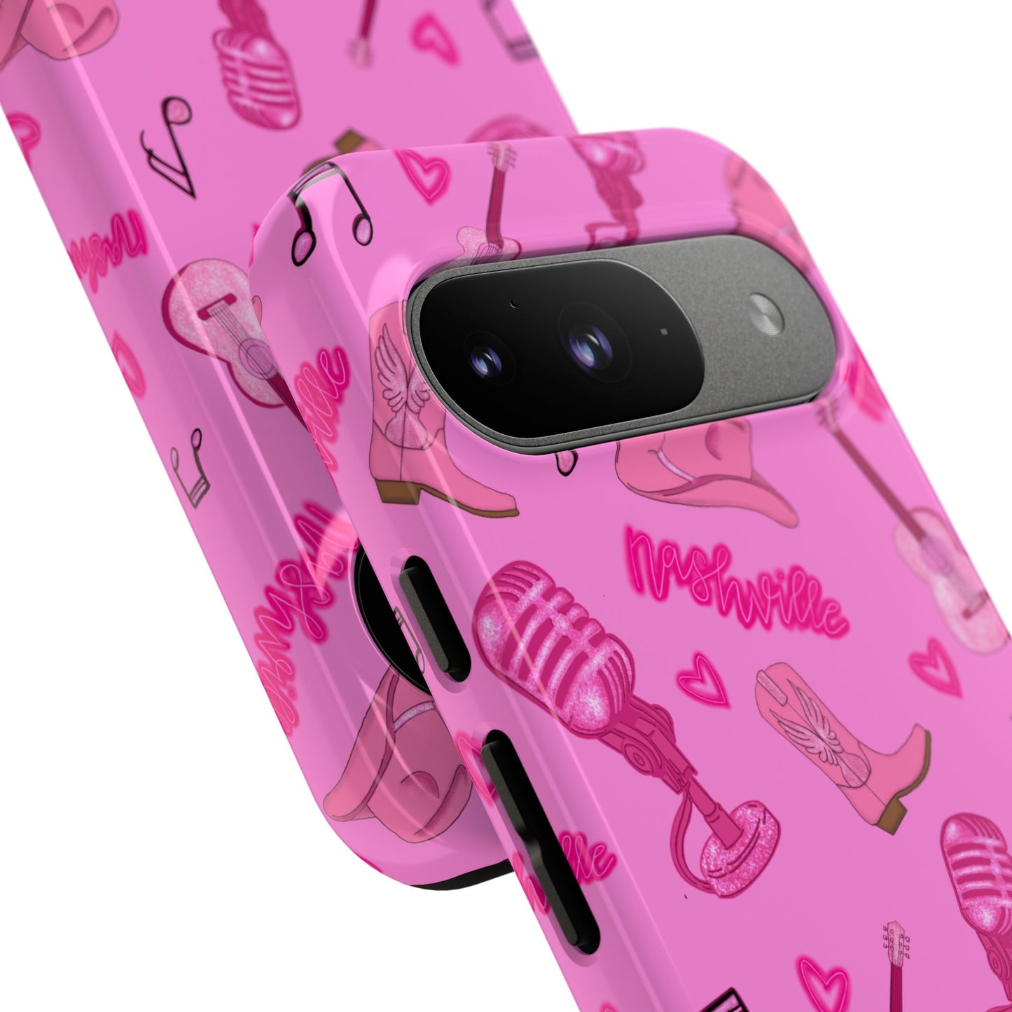 Pink Music Cases for Tough Love, Music Lover Gift, Phone Accessories, Cute Phone Covers, Stylish Cases for Women