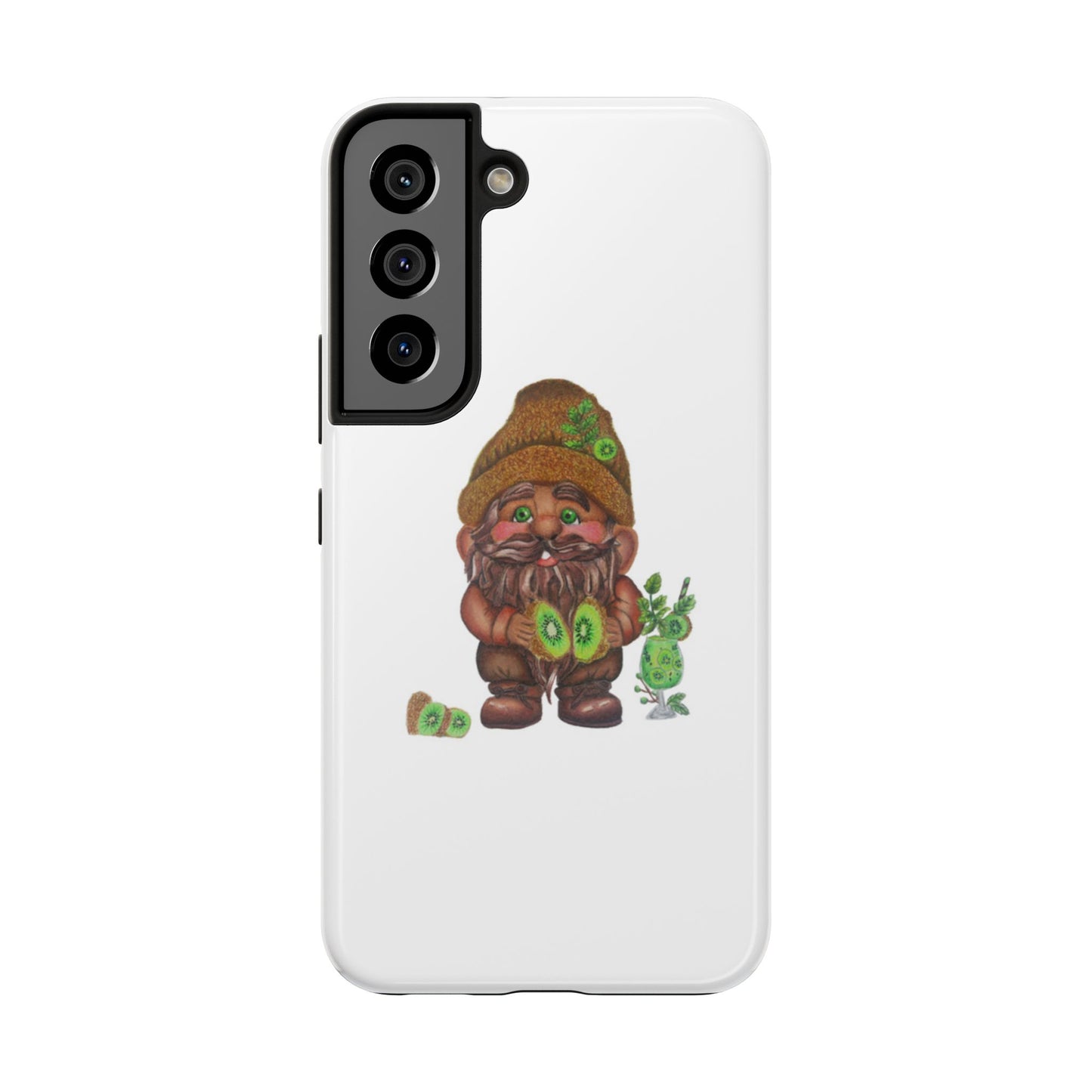 Funny Kiwi Gnome Phone Cases, Phone Covers for Gnome Lovers, Cute Gift for Gardeners, Unique Tech Accessories, Holiday Gifts