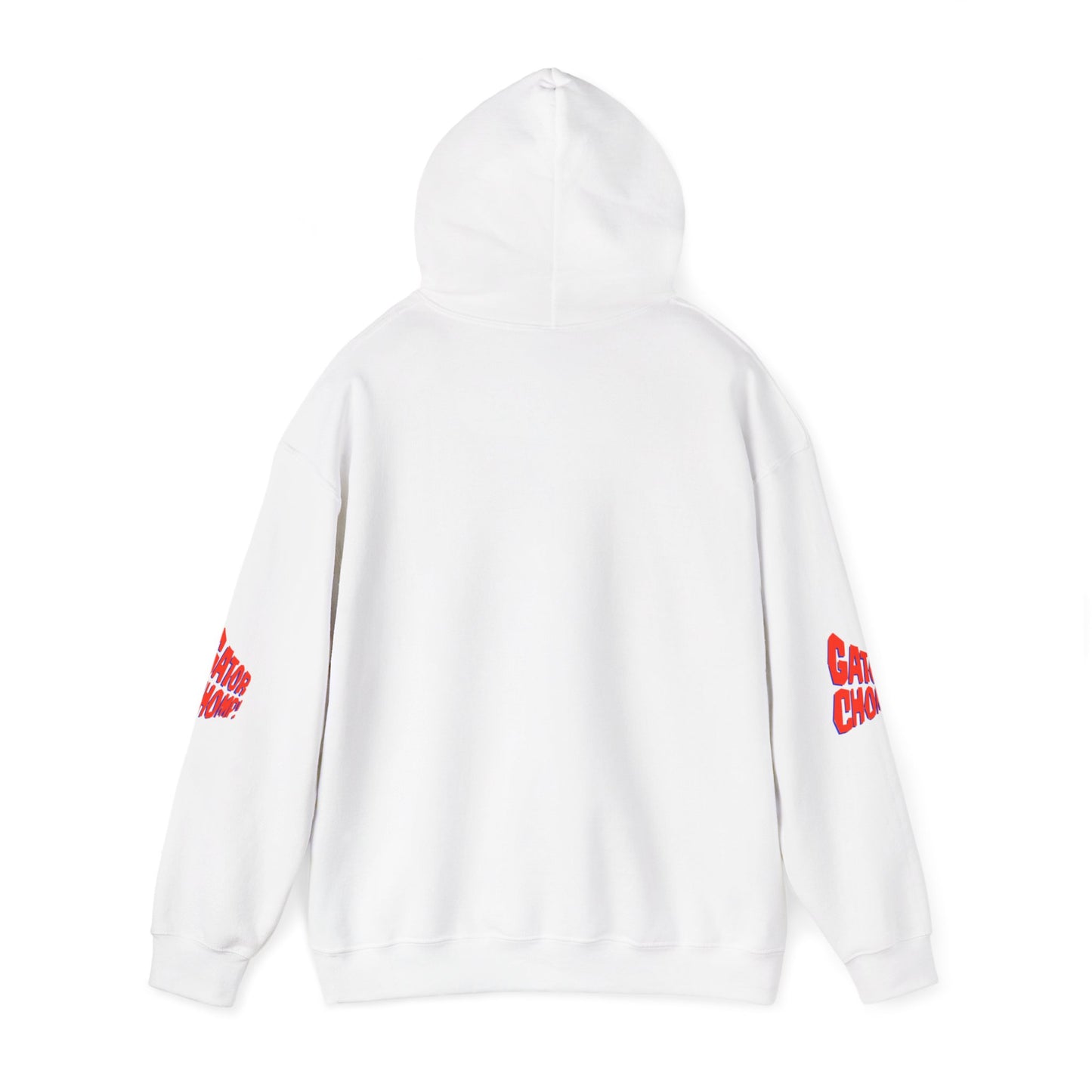 Gator Chomp Playful Graphic Hoodie for Casual Outings, Gift for Friends, Comfortable Hooded Sweatshirt for Relaxing, Trendy Streetwear