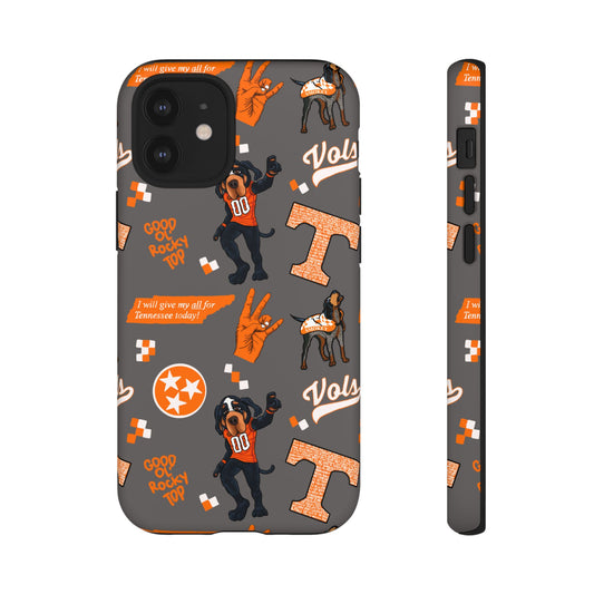 Tough Cases - Tennessee Fan Phone Case, Sports Team Accessory, Gift for Volunteers Fans, Durable Cover, College Game Day