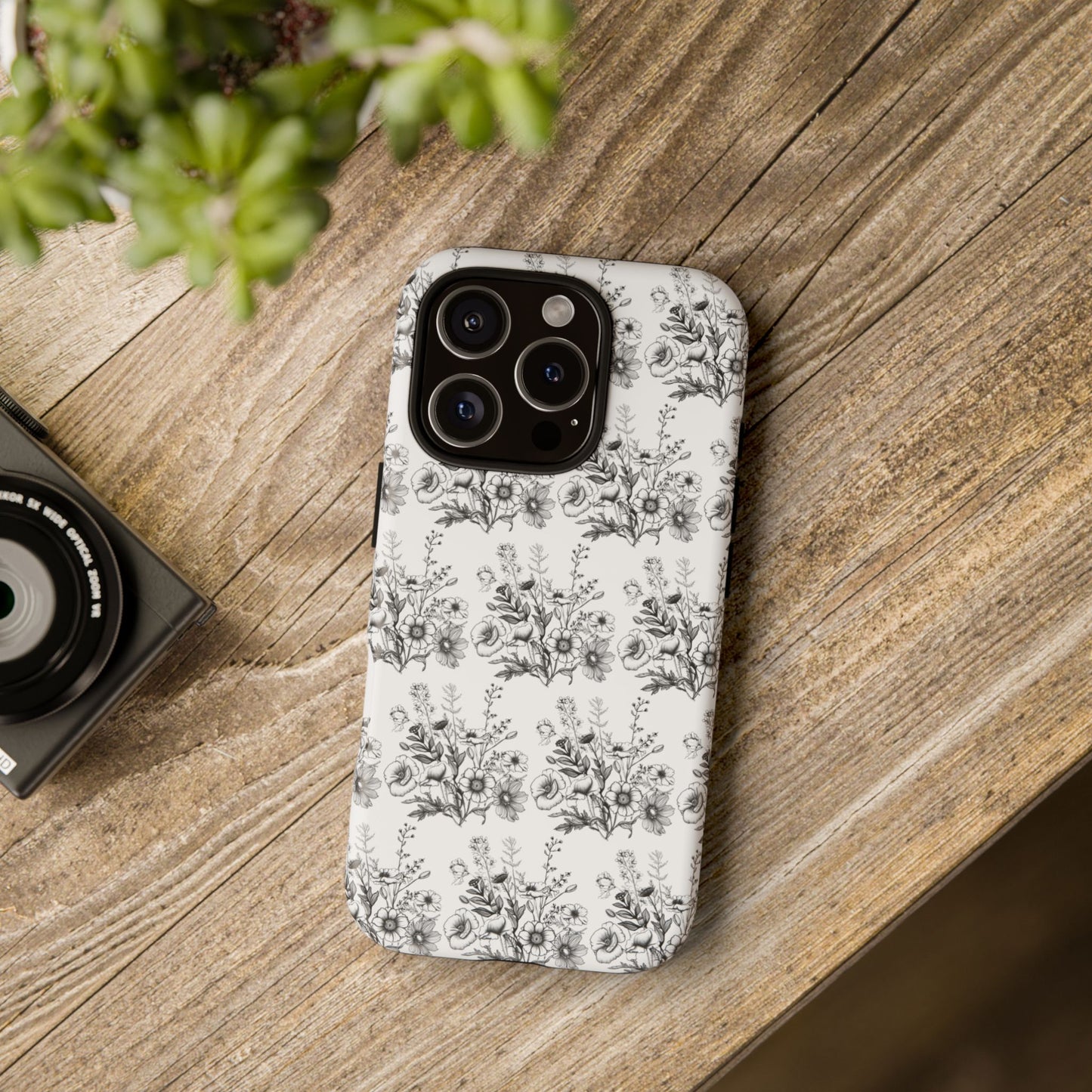 Floral Phone Case, Tough Cases with Elegant Black and White Design, Protective Cover for Fashion Lovers, Unique Gift for All [...]