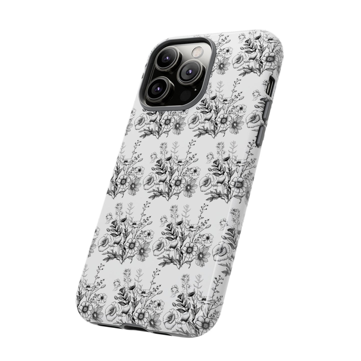 Floral Phone Case, Tough Cases with Elegant Black and White Design, Protective Cover for Fashion Lovers, Unique Gift for All [...]