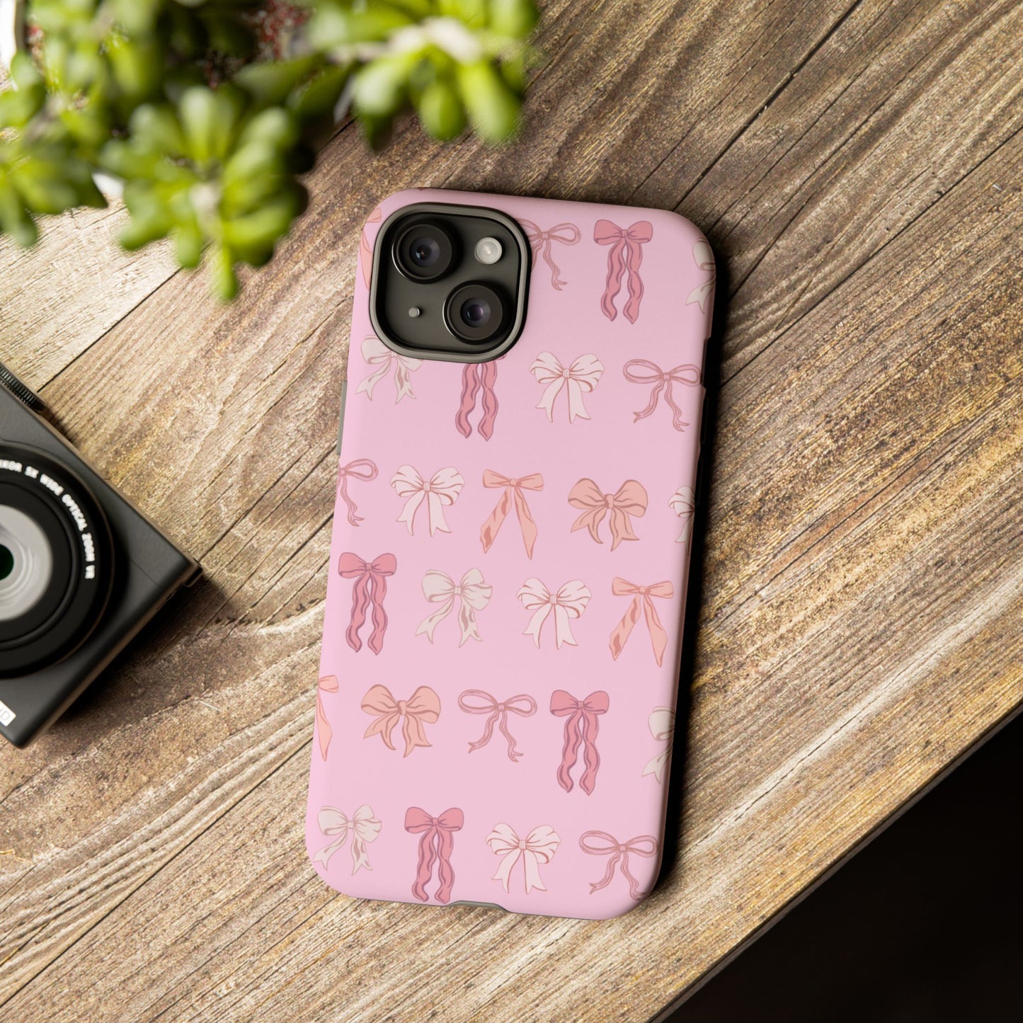 Cute Phone Case with Bow Design | Pink Aesthetic | Gifts for Her, Birthday Present, Trendy Phone Accessories, Fashionable Tech Cover