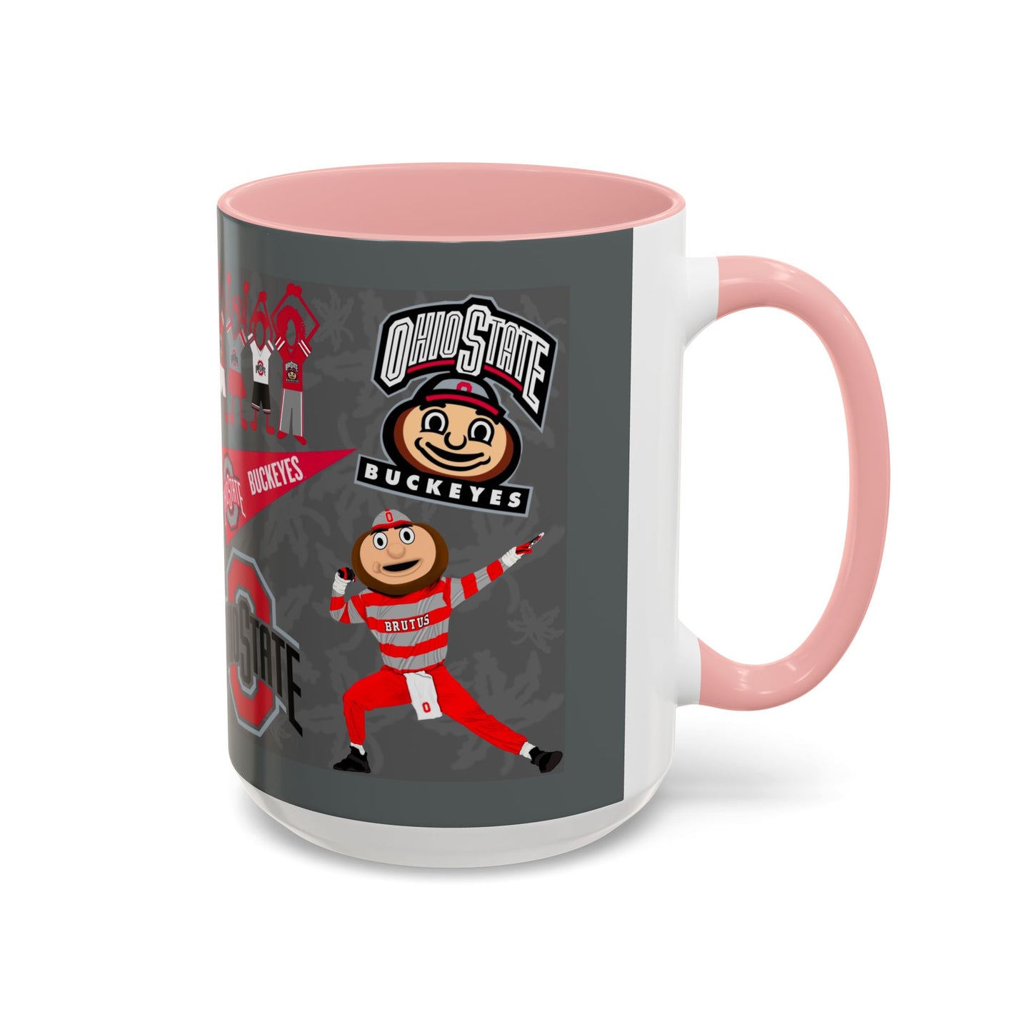 Ohio State Buckeyes Accent Coffee Mug | Gift for Fans, Sports Lovers, College Alumni, Holiday Decorations, Game Day Essentials