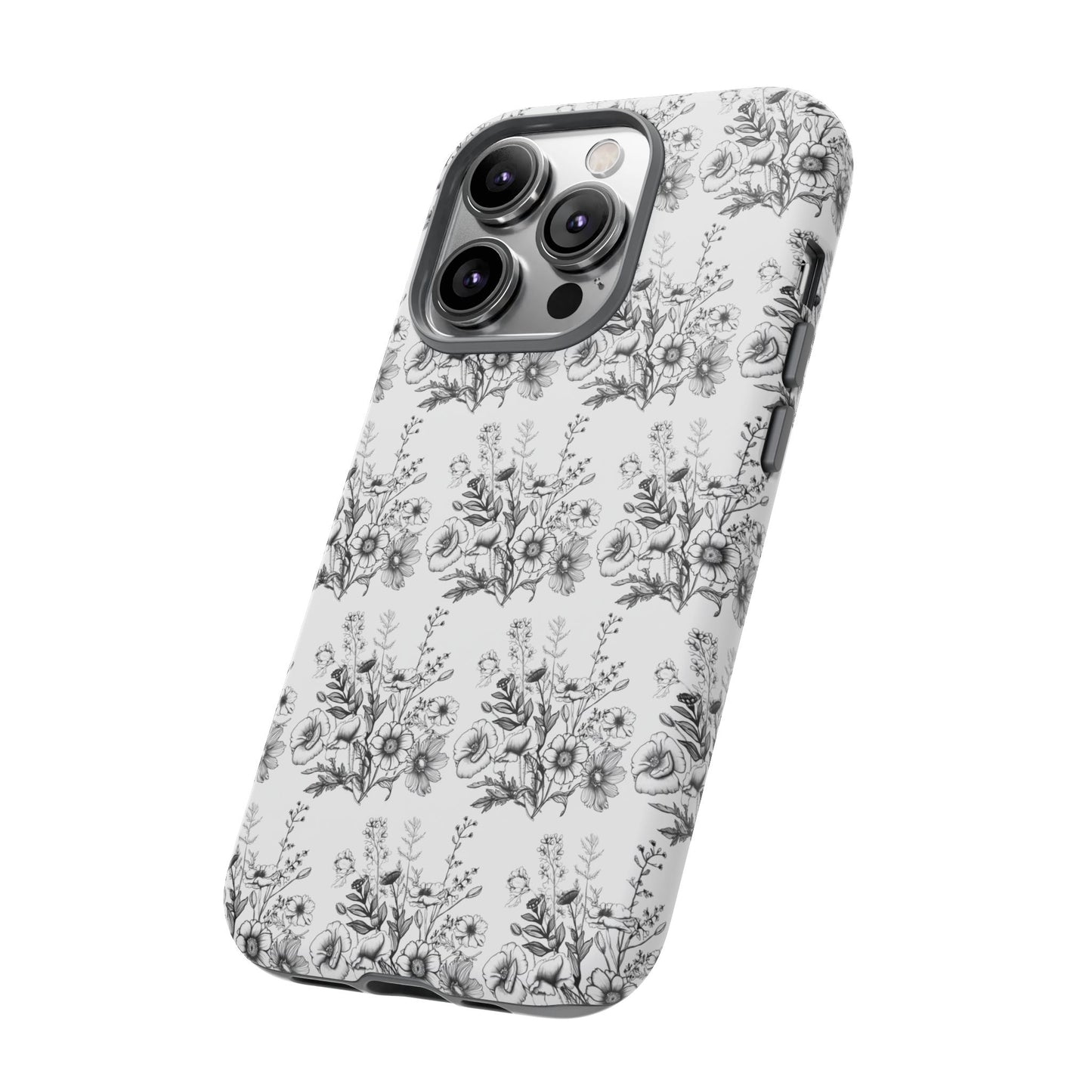 Floral Phone Case, Tough Cases with Elegant Black and White Design, Protective Cover for Fashion Lovers, Unique Gift for All [...]