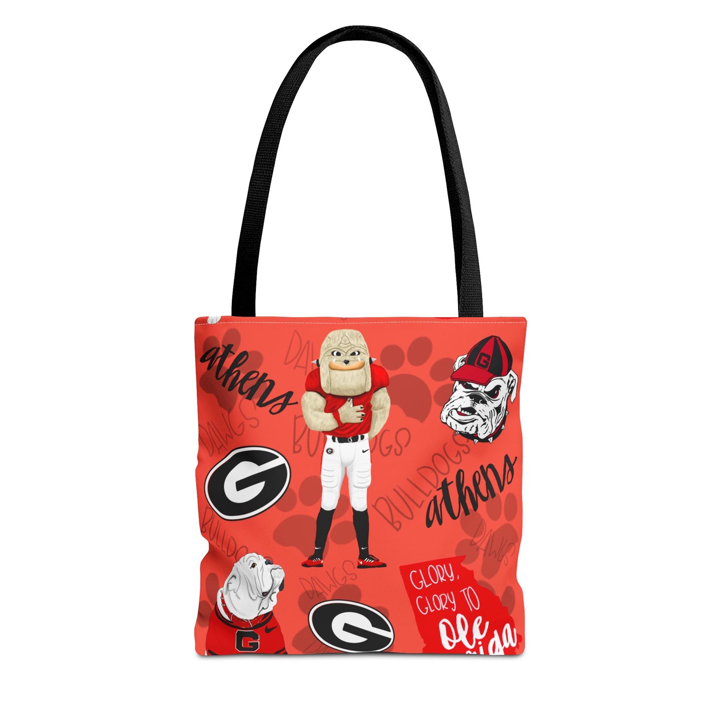 Georgia Bulldogs Tote Bag - Sporty, Cheerful, College Vibe, Perfect for Game Days, Fans, School Spirit, Lightweight, Versatile