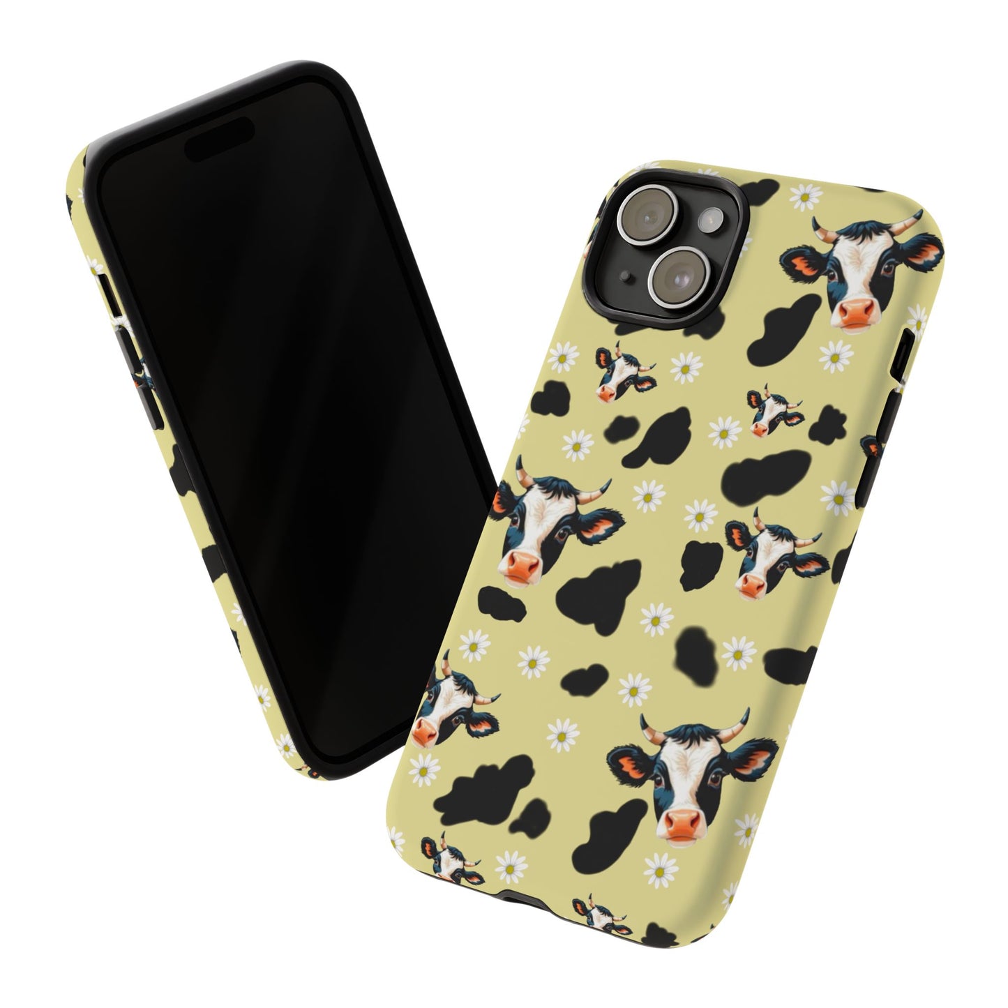 Cow Print Phone Case - Cute Protection for Animal Lovers, Gift for Farmhouse Decor, Cheerful Cow Design