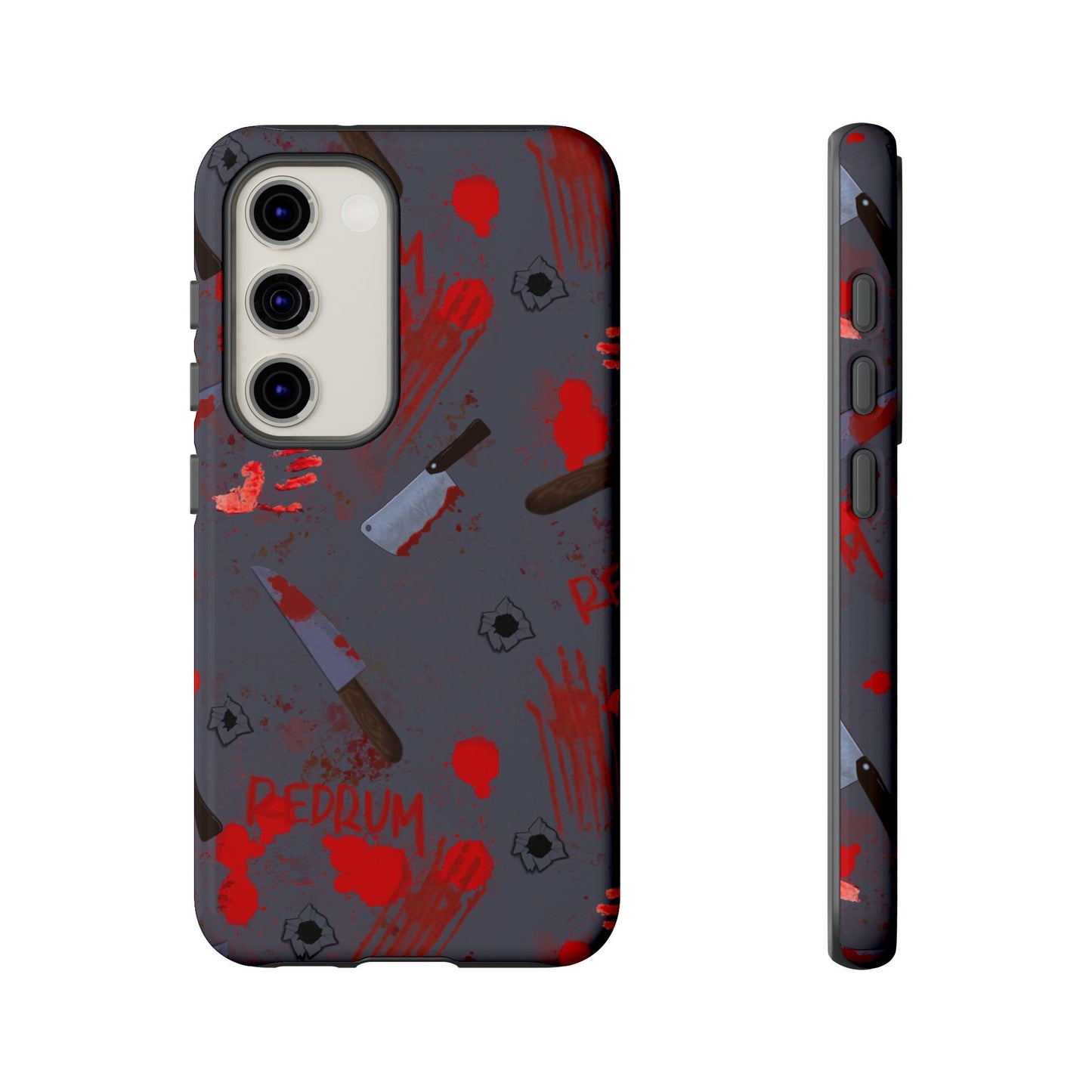 Blood Splatter Phone Case, Tough Case for Horror Fans, Halloween Accessory, Unique Gift for Gamers, Spooky Phone Cover
