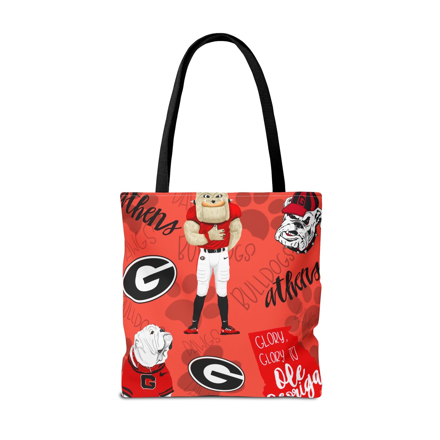 Georgia Bulldogs Tote Bag - Sporty, Cheerful, College Vibe, Perfect for Game Days, Fans, School Spirit, Lightweight, Versatile