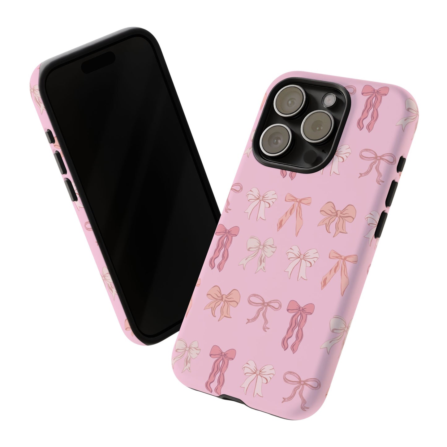 Cute Phone Case with Bow Design | Pink Aesthetic | Gifts for Her, Birthday Present, Trendy Phone Accessories, Fashionable Tech Cover