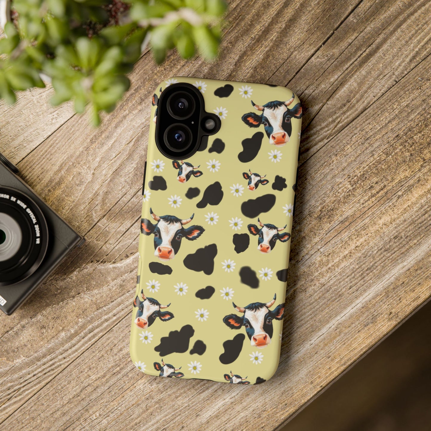 Cow Print Phone Case - Cute Protection for Animal Lovers, Gift for Farmhouse Decor, Cheerful Cow Design