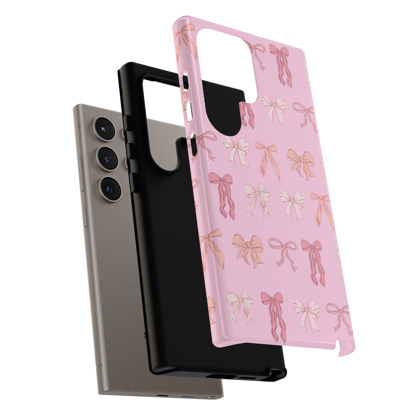Cute Phone Case with Bow Design | Pink Aesthetic | Gifts for Her, Birthday Present, Trendy Phone Accessories, Fashionable Tech Cover