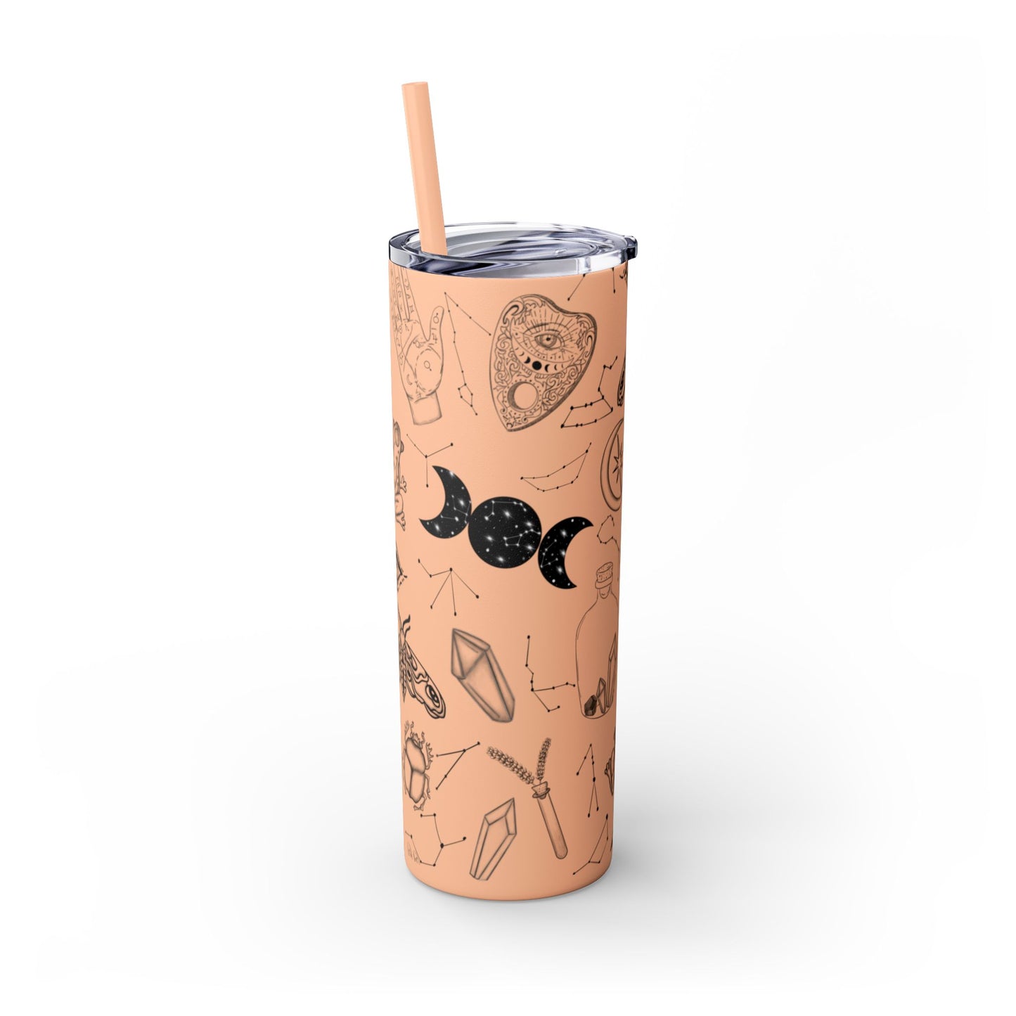 Withy Celestial Skinny Tumbler, 20oz - Astrology Drinkware, Starry Travel Cup, Unique Gift for Her, Cosmic Party Favor, Constellation Mug