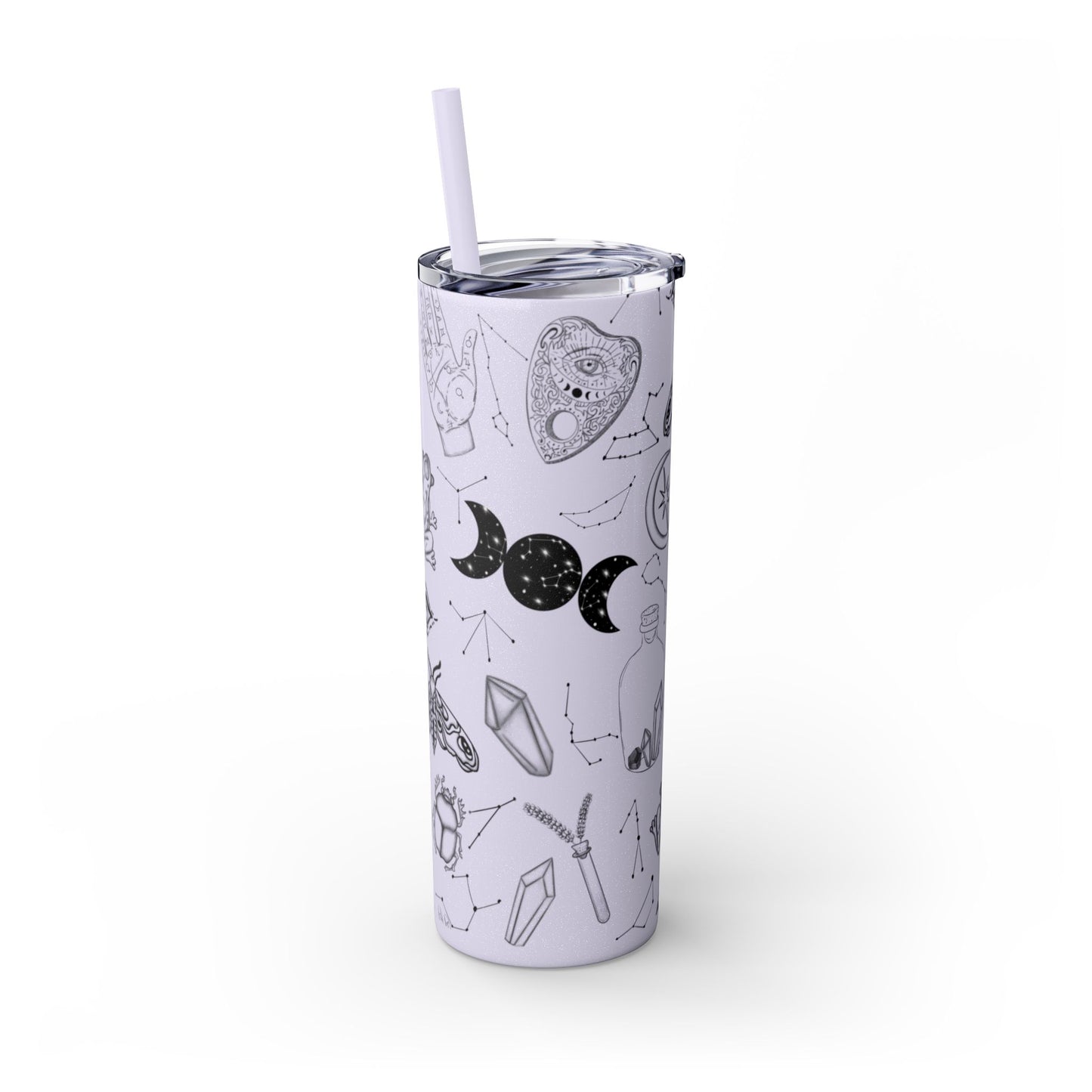 Withy Celestial Skinny Tumbler, 20oz - Astrology Drinkware, Starry Travel Cup, Unique Gift for Her, Cosmic Party Favor, Constellation Mug