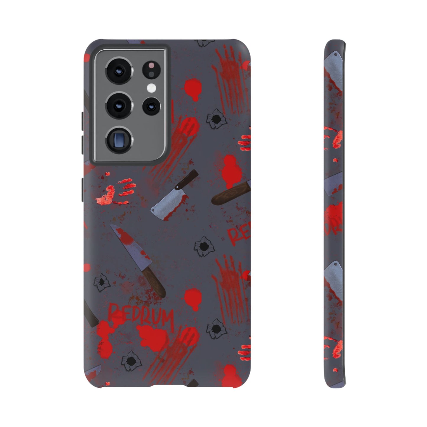 Blood Splatter Phone Case, Tough Case for Horror Fans, Halloween Accessory, Unique Gift for Gamers, Spooky Phone Cover