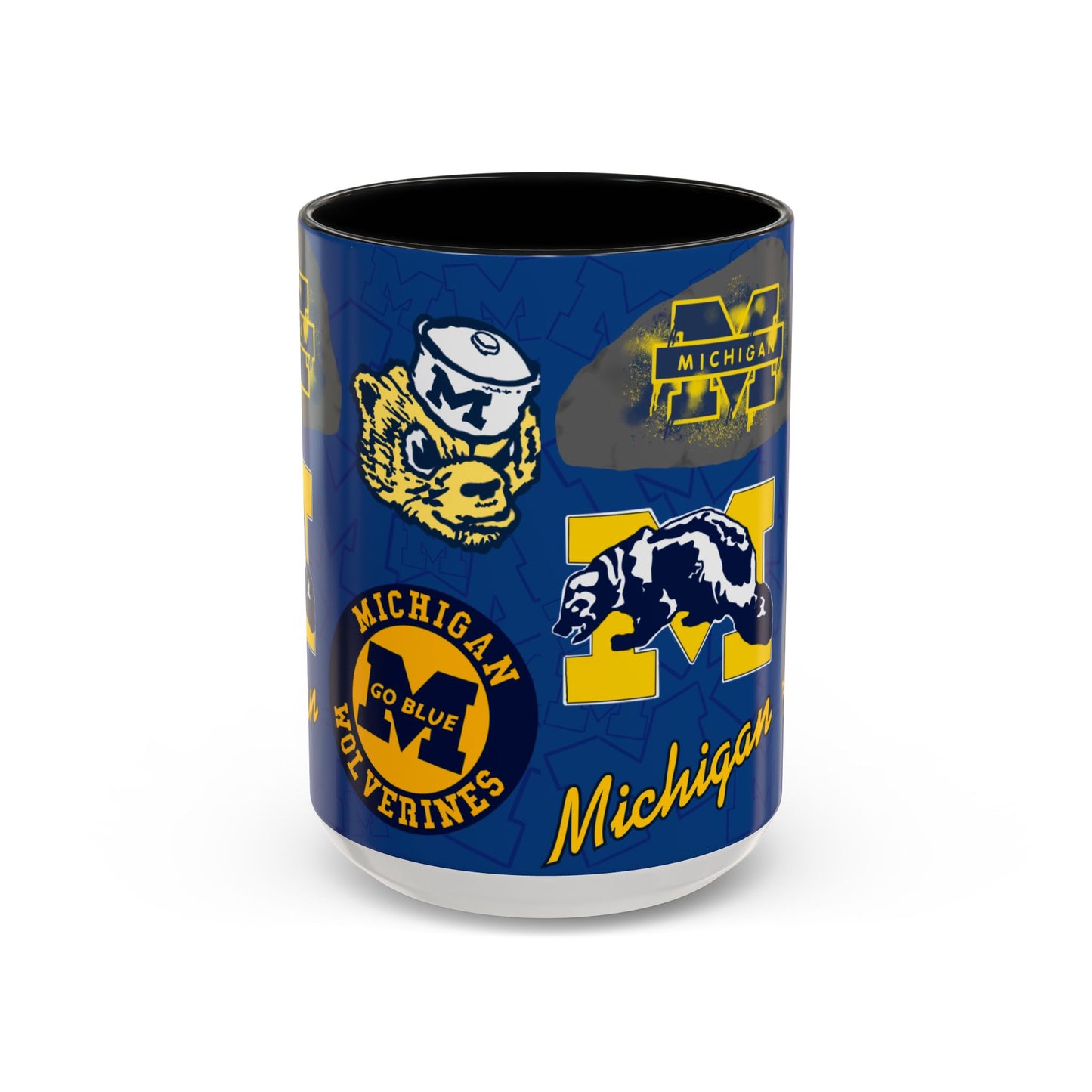 Michigan Wolverines Accent Coffee Mug - Perfect for Game Day, Fan Gift, Coffee Lovers, Sports Decor, College Spirit