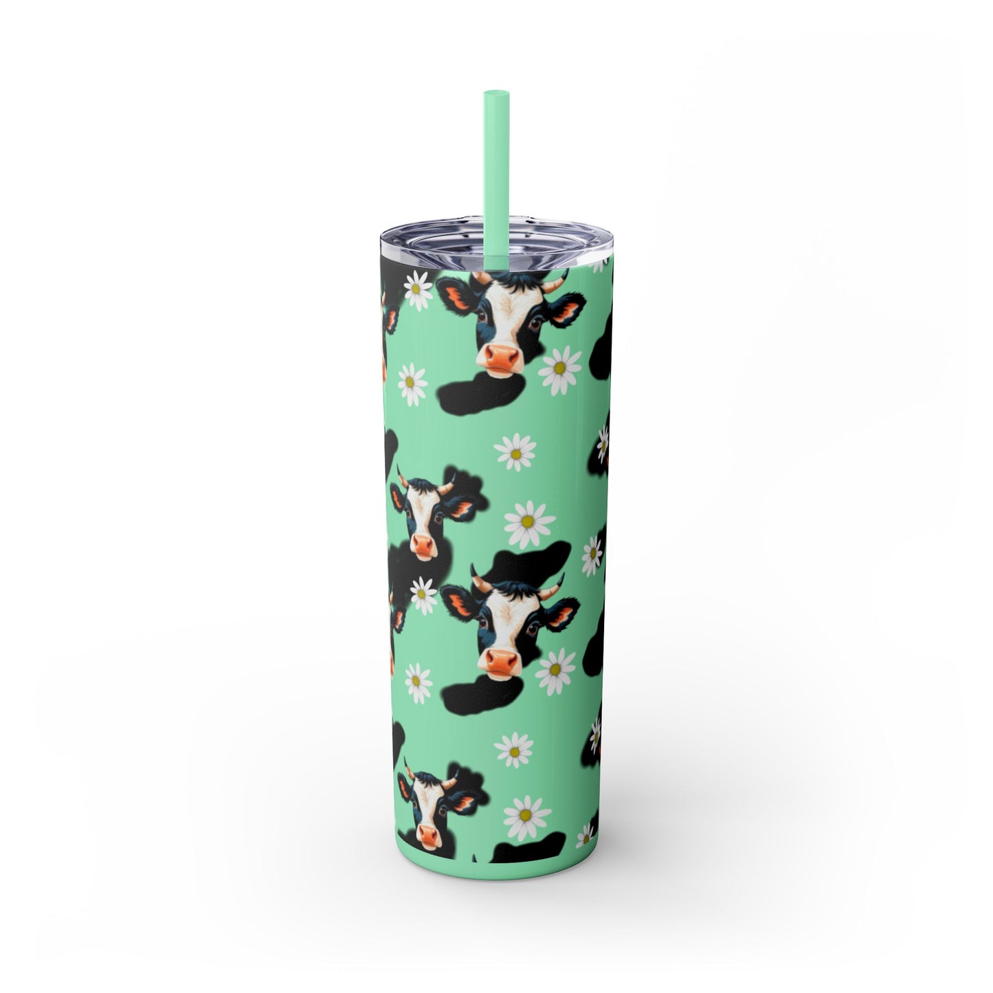 Charming Cow Print Tumbler with Straw, 20oz | Perfect for Cow Lovers, Unique Gift, Farmhouse Decor, Daily Hydration, Fun Drinkware