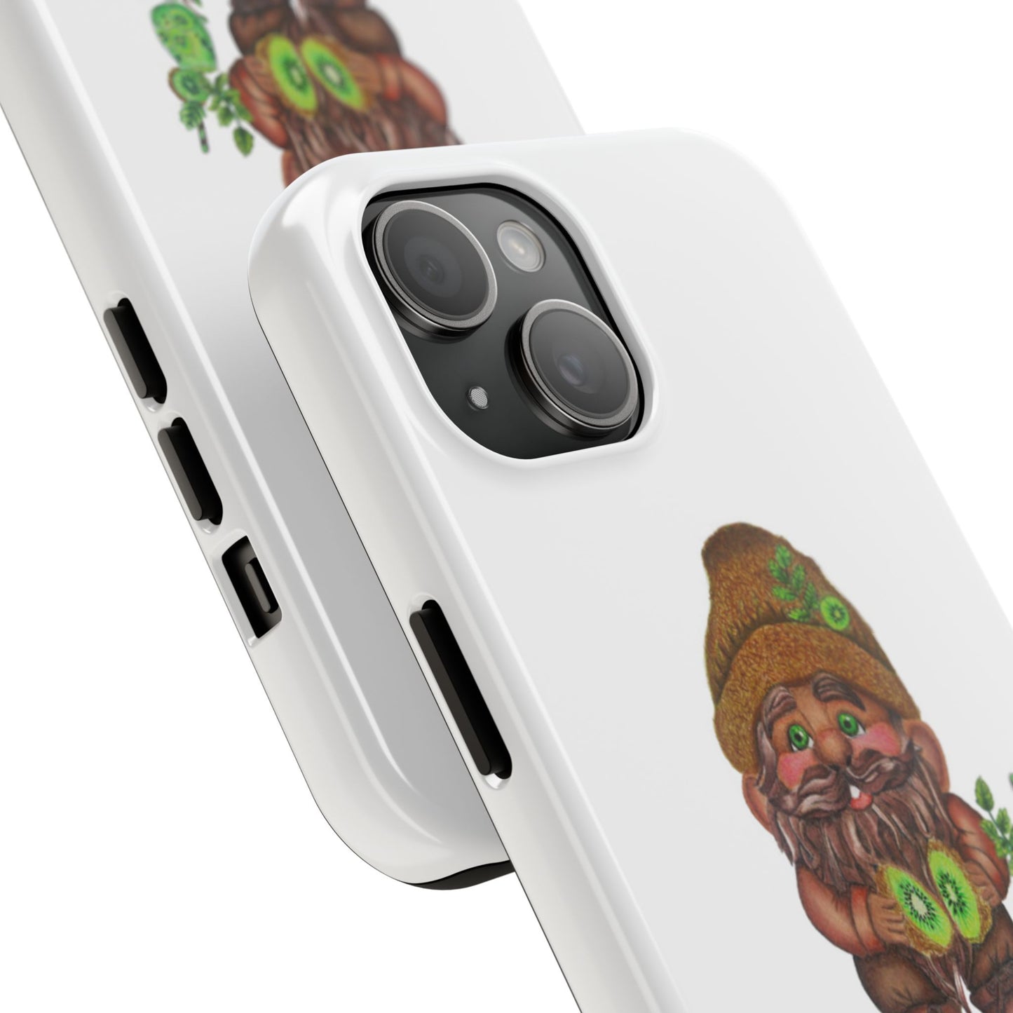 Funny Kiwi Gnome Phone Cases, Phone Covers for Gnome Lovers, Cute Gift for Gardeners, Unique Tech Accessories, Holiday Gifts