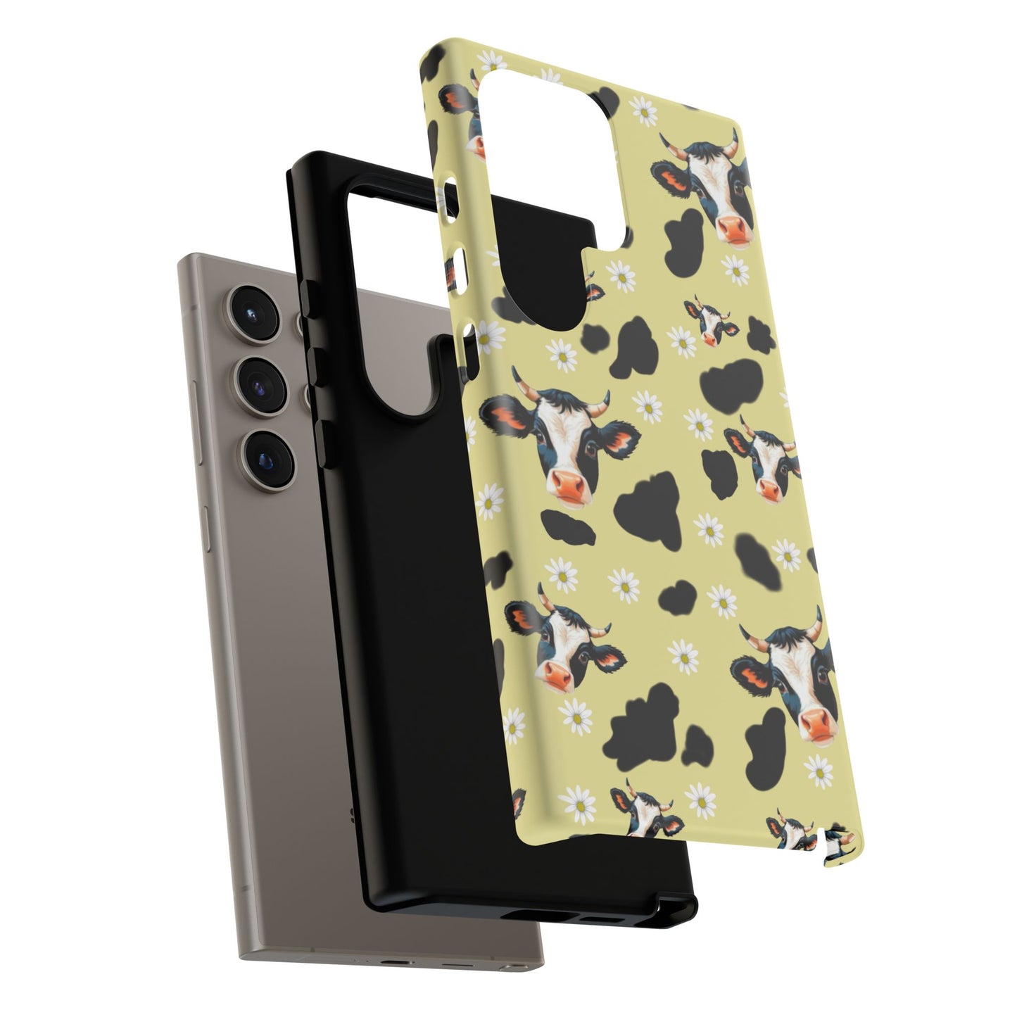 Cow Print Phone Case - Cute Protection for Animal Lovers, Gift for Farmhouse Decor, Cheerful Cow Design