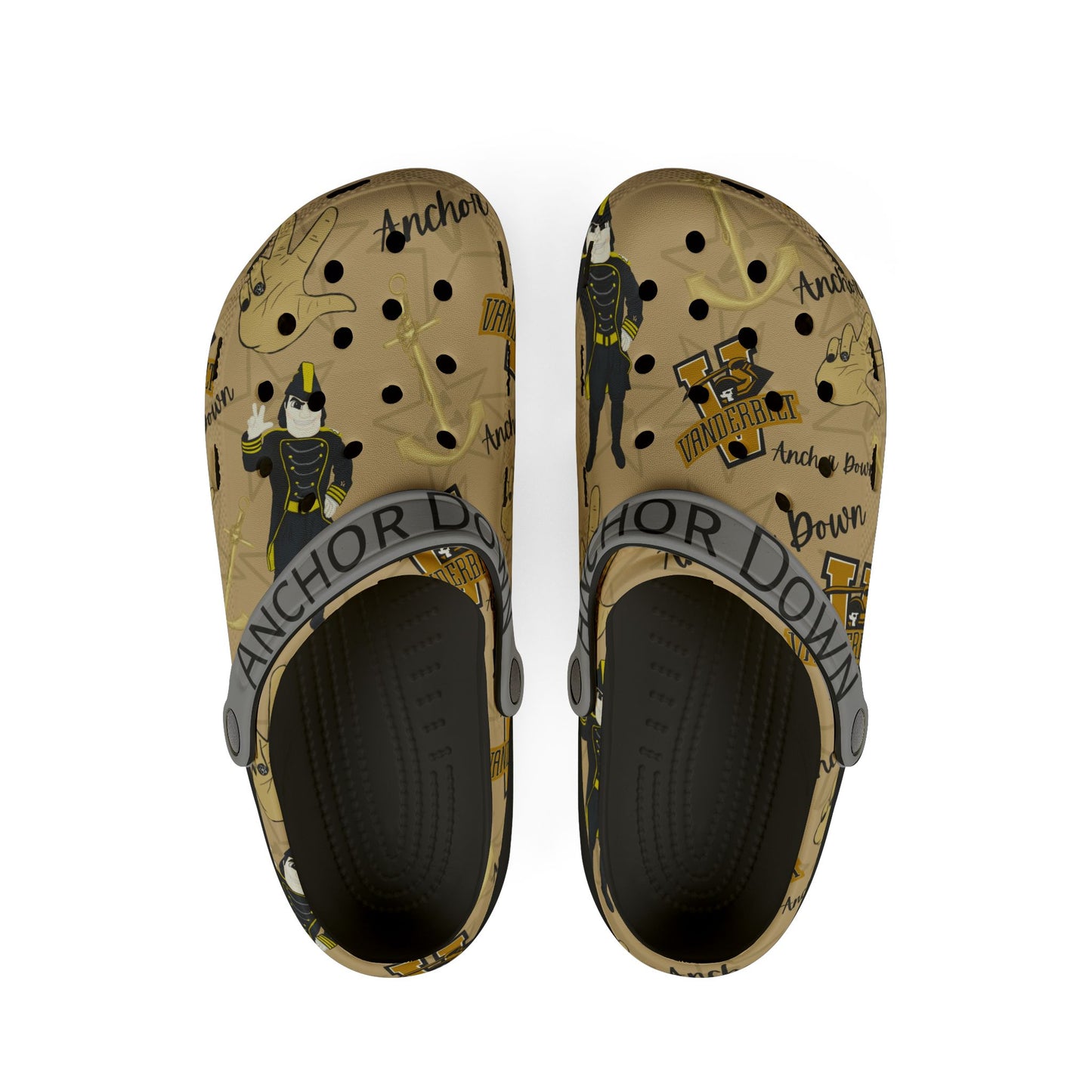 Vanderbilt University EVA Foam Rubber Clogs for Fun Comfort, Casual Footwear, Summer Shoes, Outdoor Wear, Gift for Her