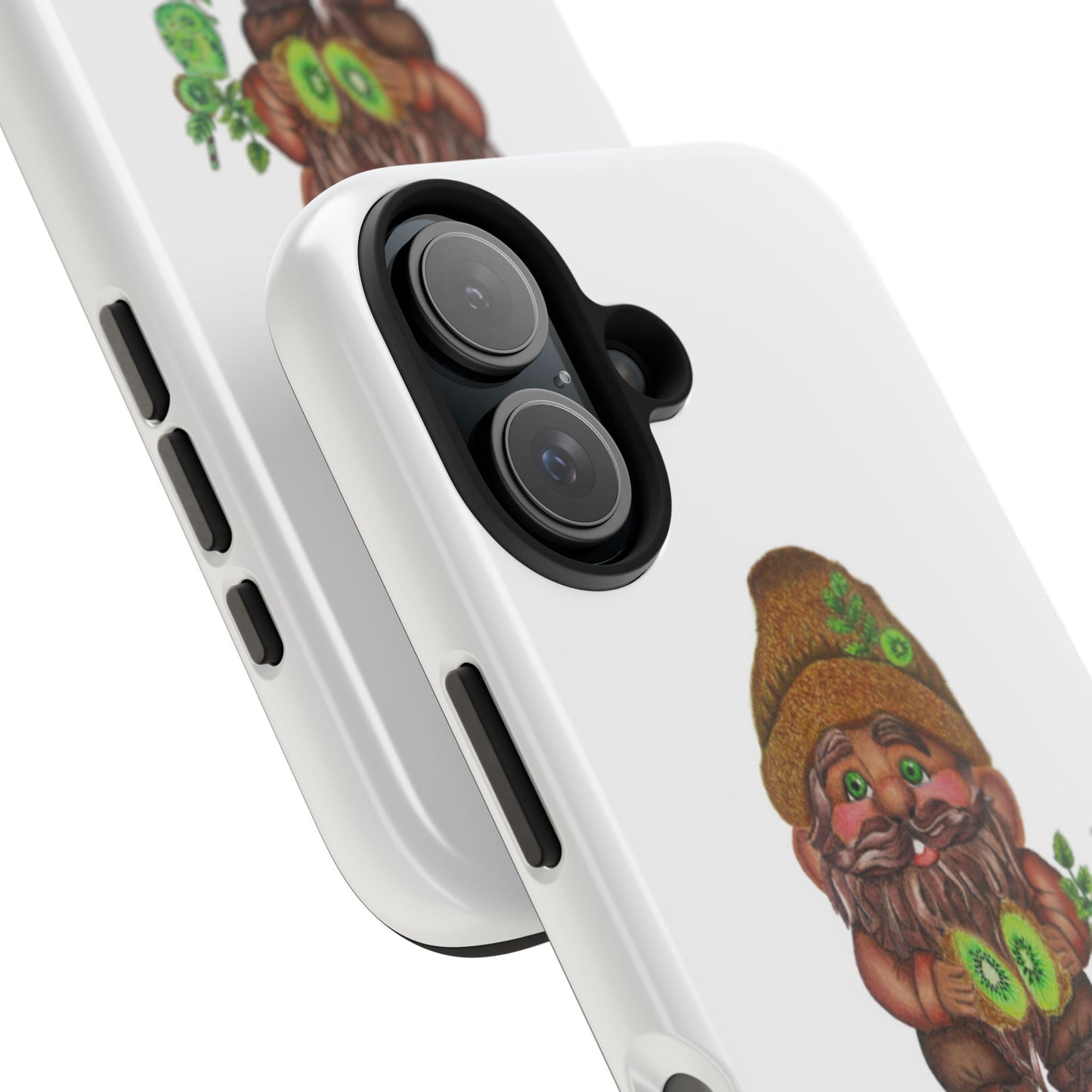 Funny Kiwi Gnome Phone Cases, Phone Covers for Gnome Lovers, Cute Gift for Gardeners, Unique Tech Accessories, Holiday Gifts